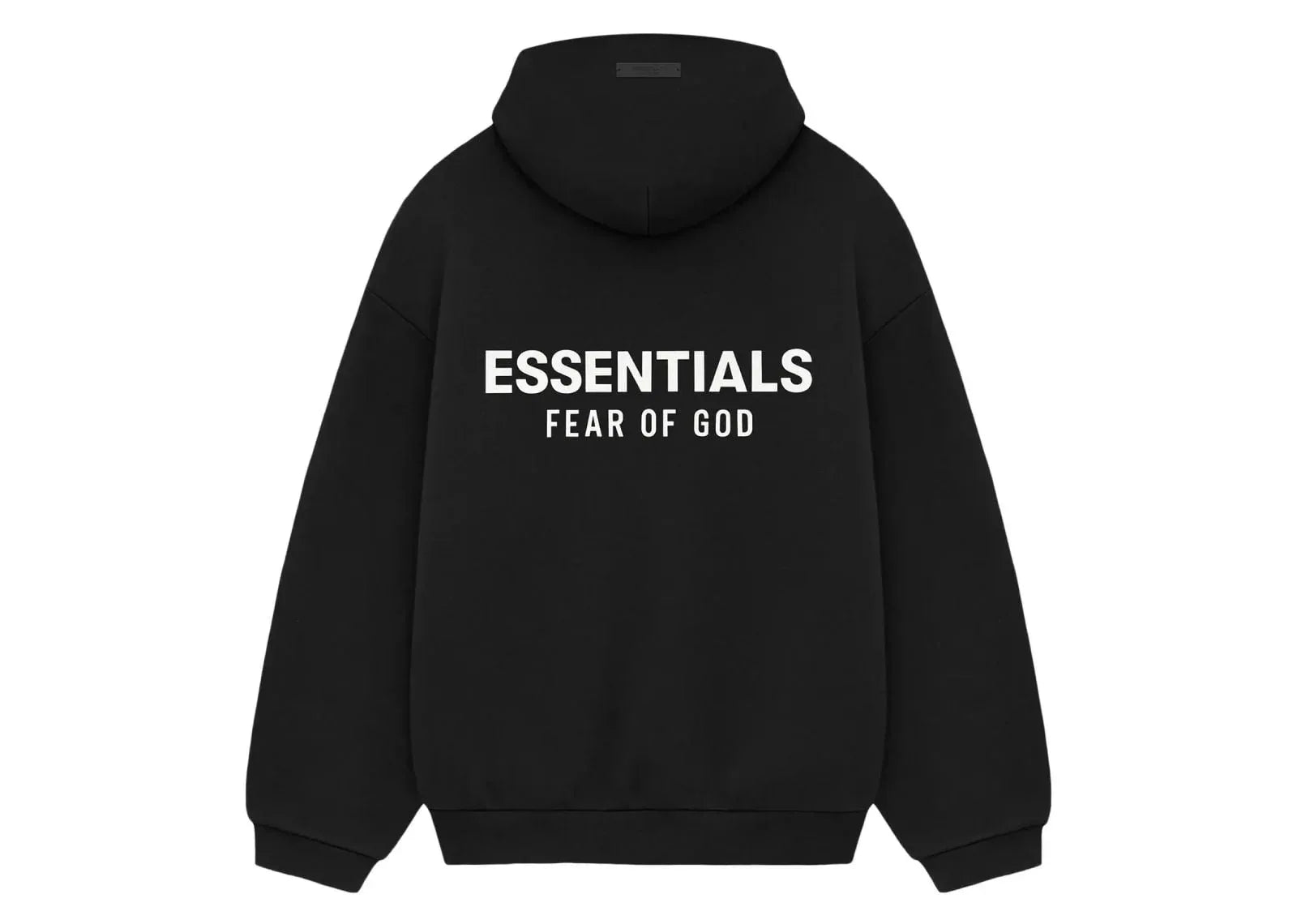 Fear Of God Essentials Fleece Hoodie (FW24) Black - Sneaker Türkiye