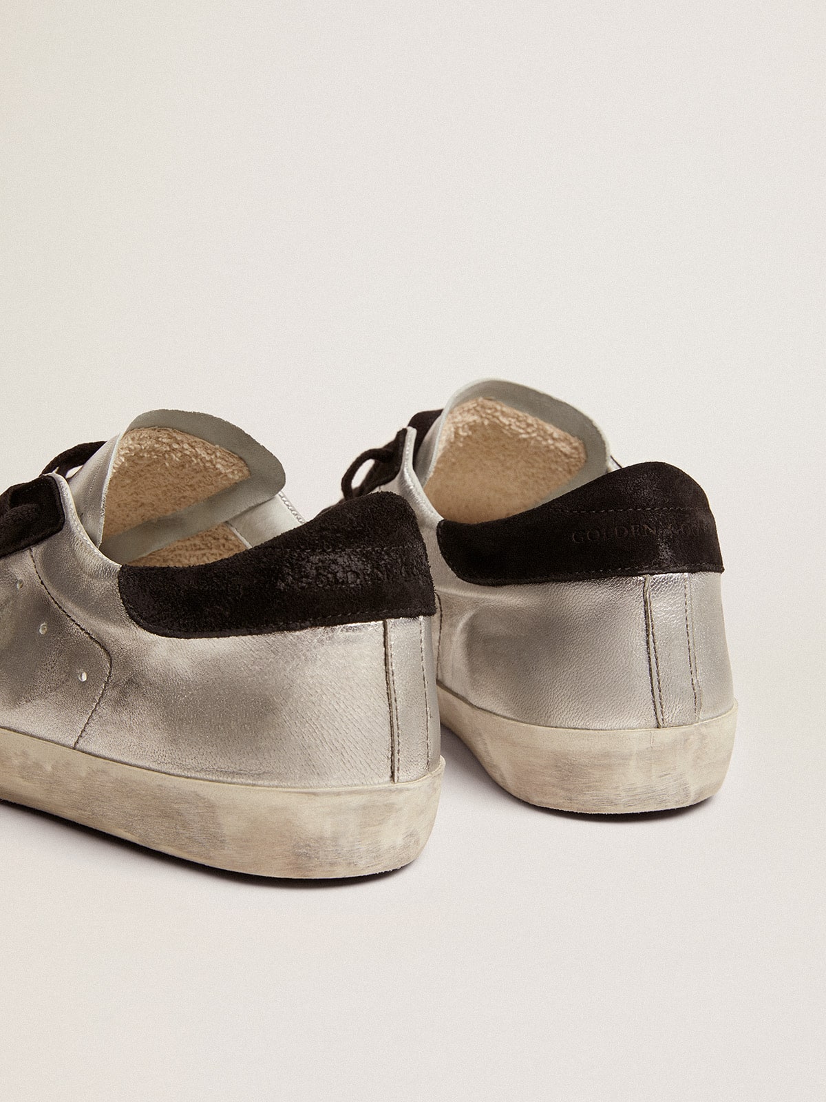 Golden Goose Men’s Super-Star In Silver Leather - Sneaker Türkiye