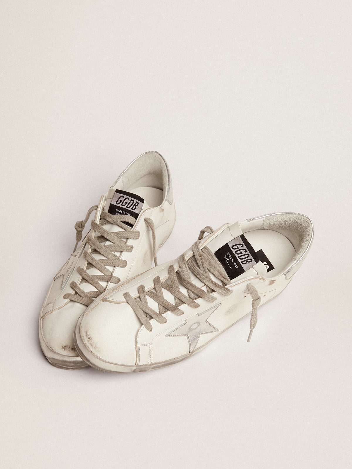 Golden Goose Men’s Super-Star With Laminated Star And Heel Tab - Sneaker Türkiye