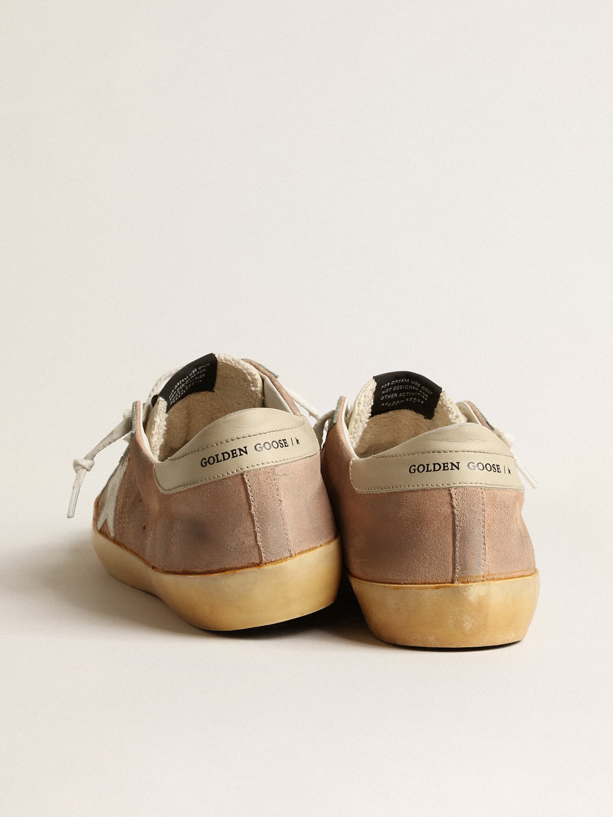 Golden Goose Men’s Super-Star In Brown And Green Suede With White Nappa Leather Star - Sneaker Türkiye