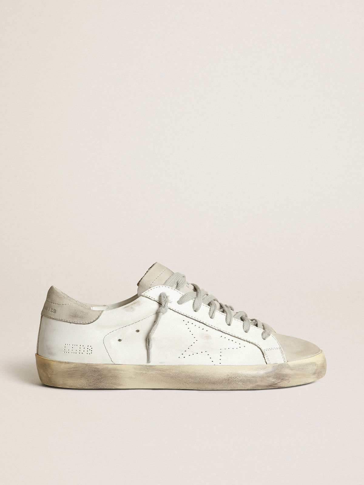 Golden Goose Men’s Super-Star With Perforated Star And Ice-Gray Heel Tab - Sneaker Türkiye