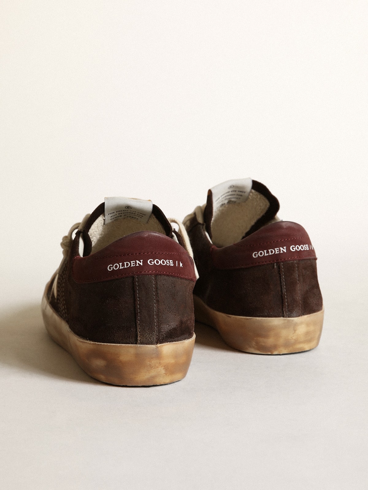 Golden Goose Men’s Super-Star Penstar In Brown Suede With A Platinum Star - Sneaker Türkiye