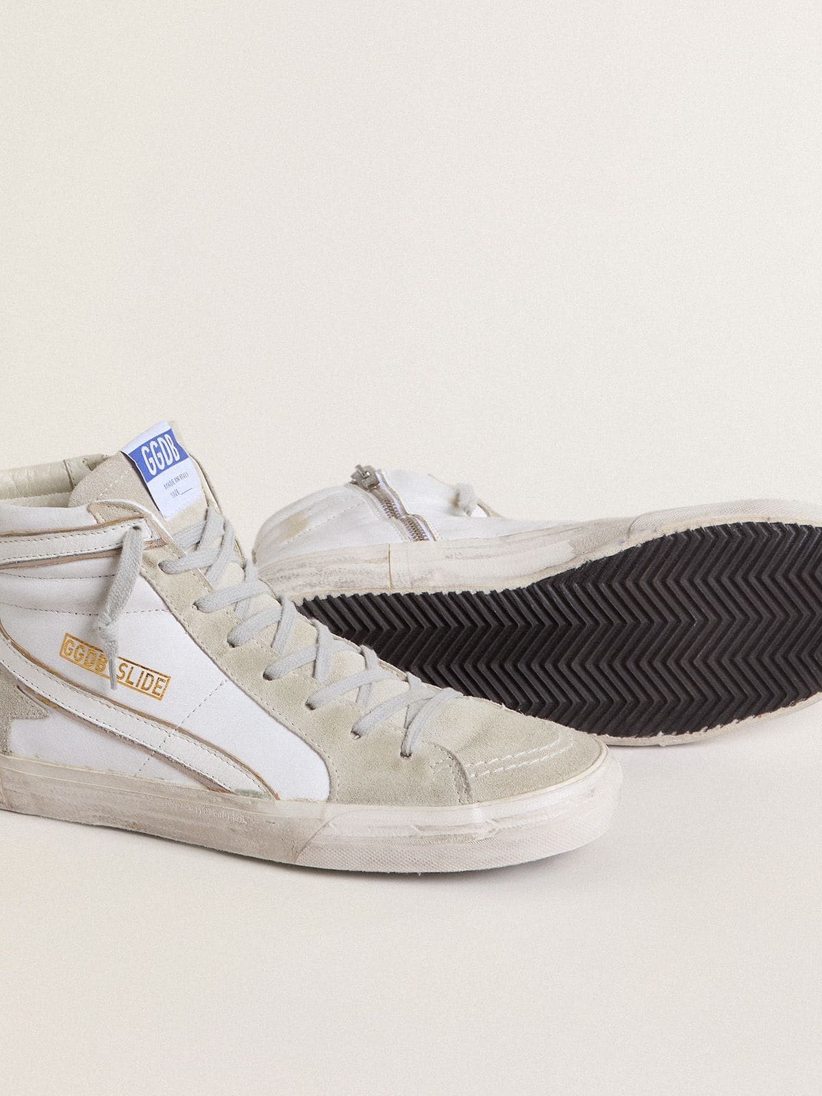 Golden Goose Men’s Slide In Leather With Suede Details - Sneaker Türkiye