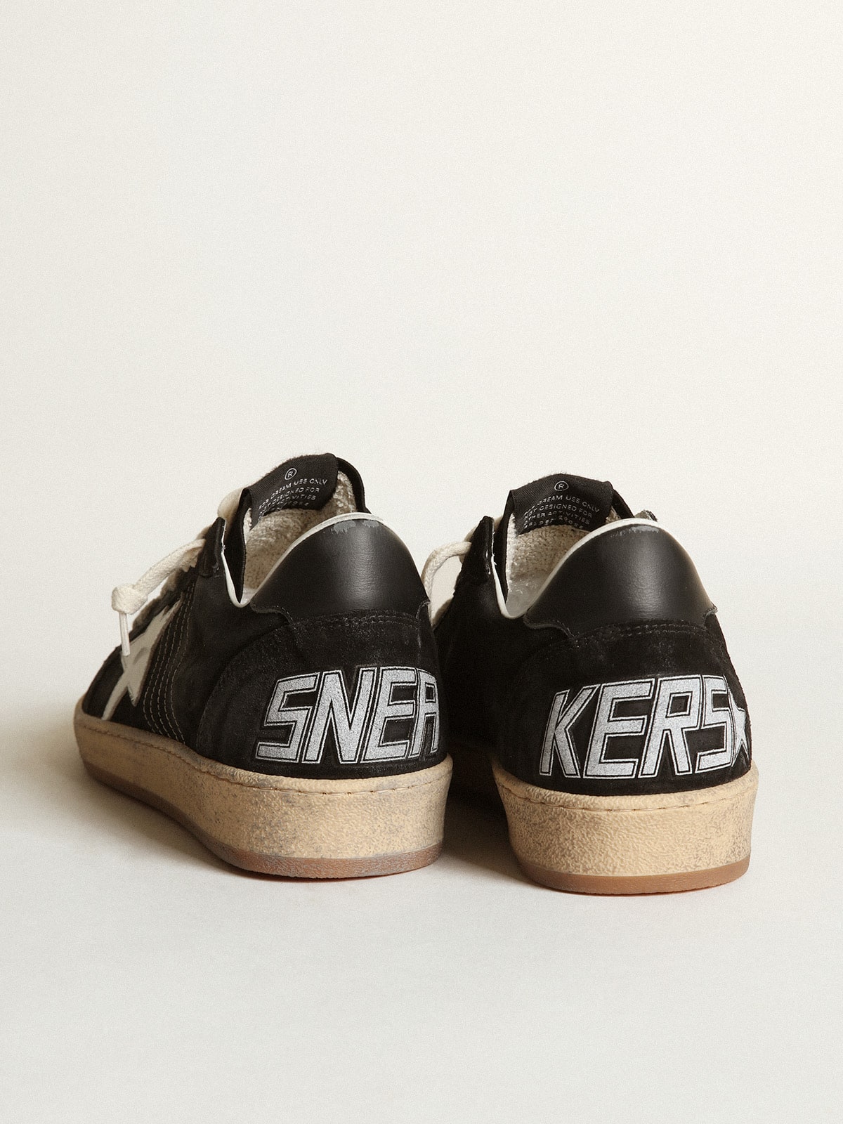 Golden Goose Men’s Ball Star In Black Suede With White Leather Star - Sneaker Türkiye