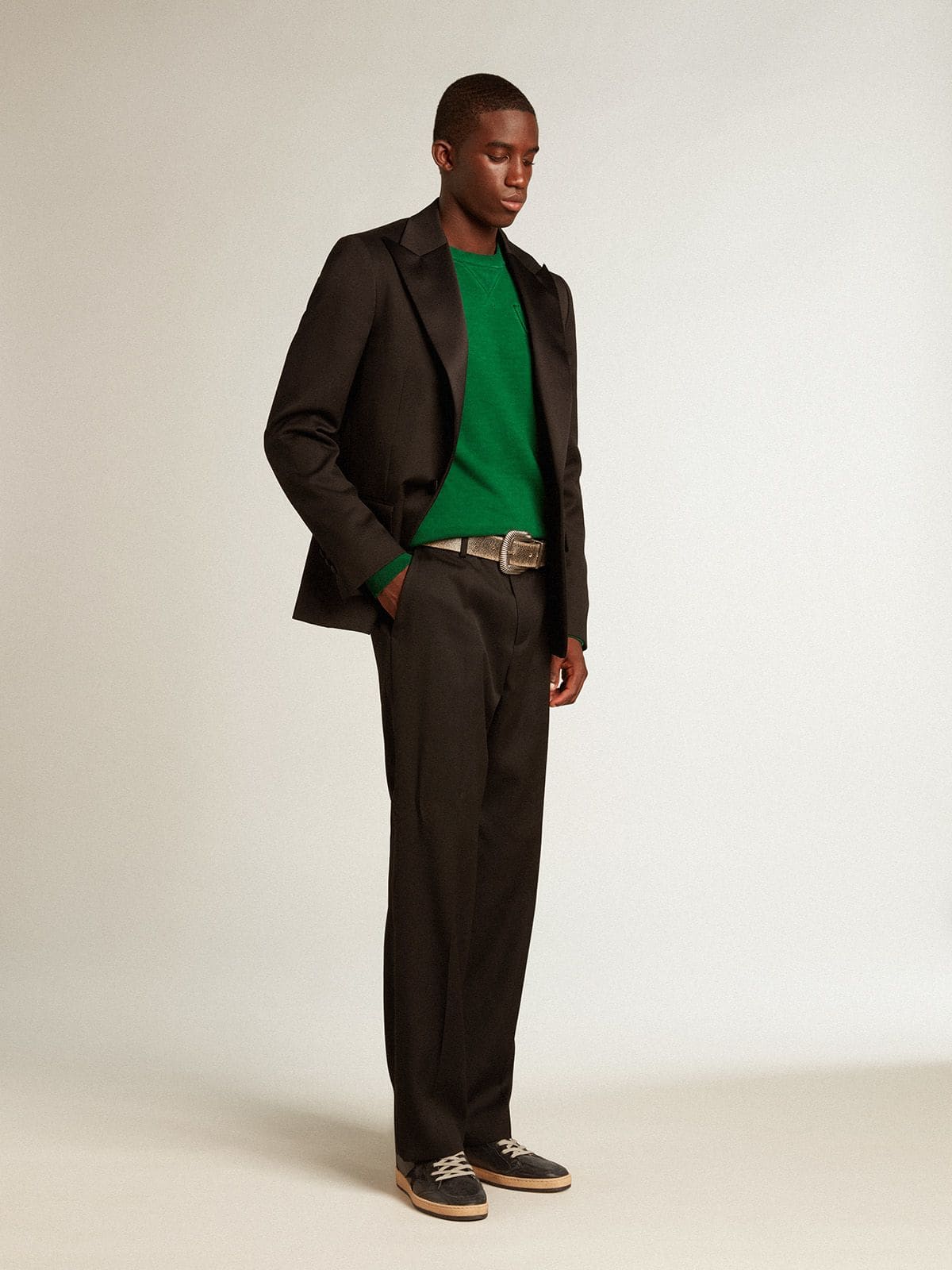 Golden Goose Men’s Ball Star In Black Nappa With Suede Star And Nappa Heel Tab - Sneaker Türkiye
