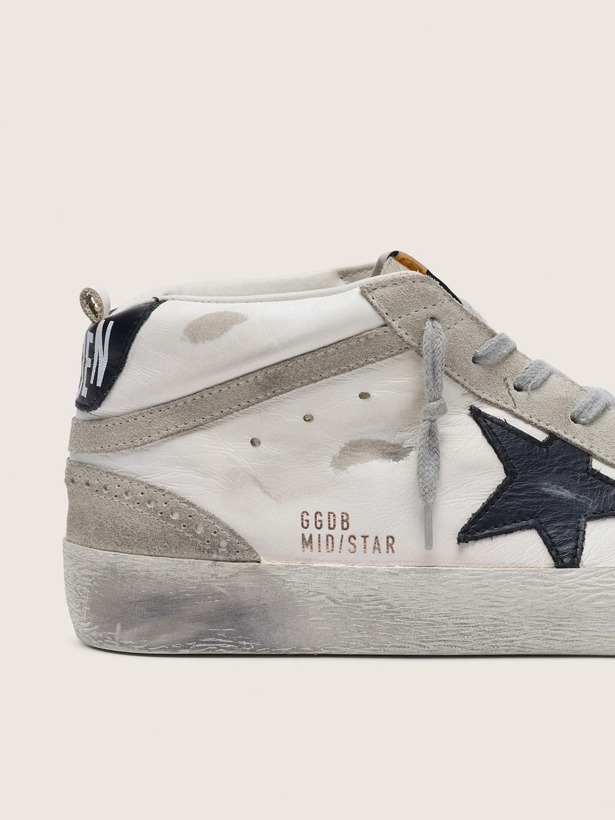Golden Goose Men’s Mid Star White With Black Star - Sneaker Türkiye