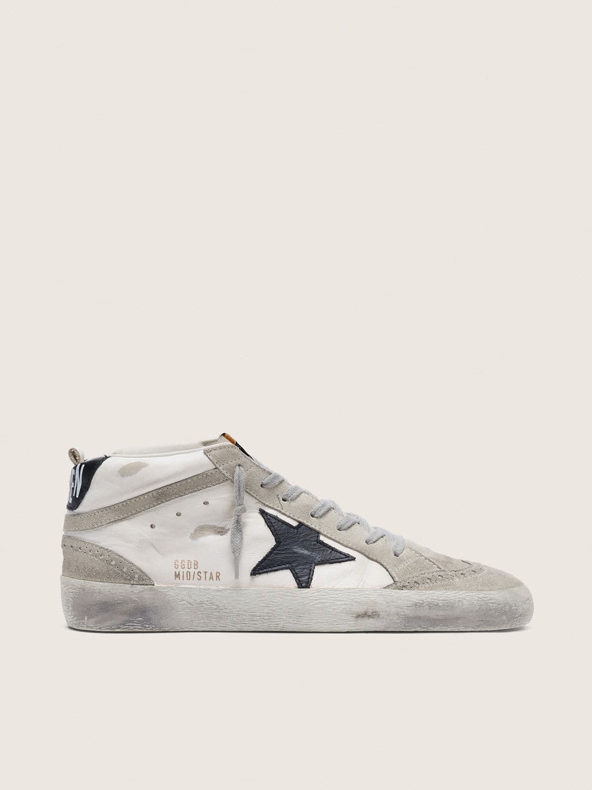 Golden Goose Men’s Mid Star White With Black Star - Sneaker Türkiye