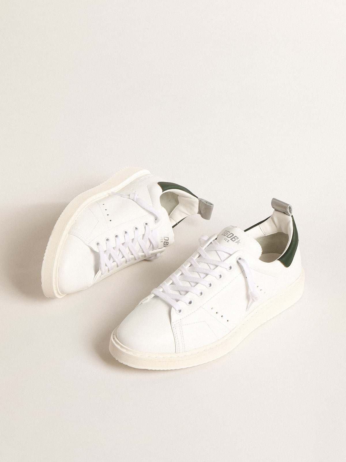 Golden Goose Bio-Based Starter With Green Leather Heel Tab - Sneaker Türkiye