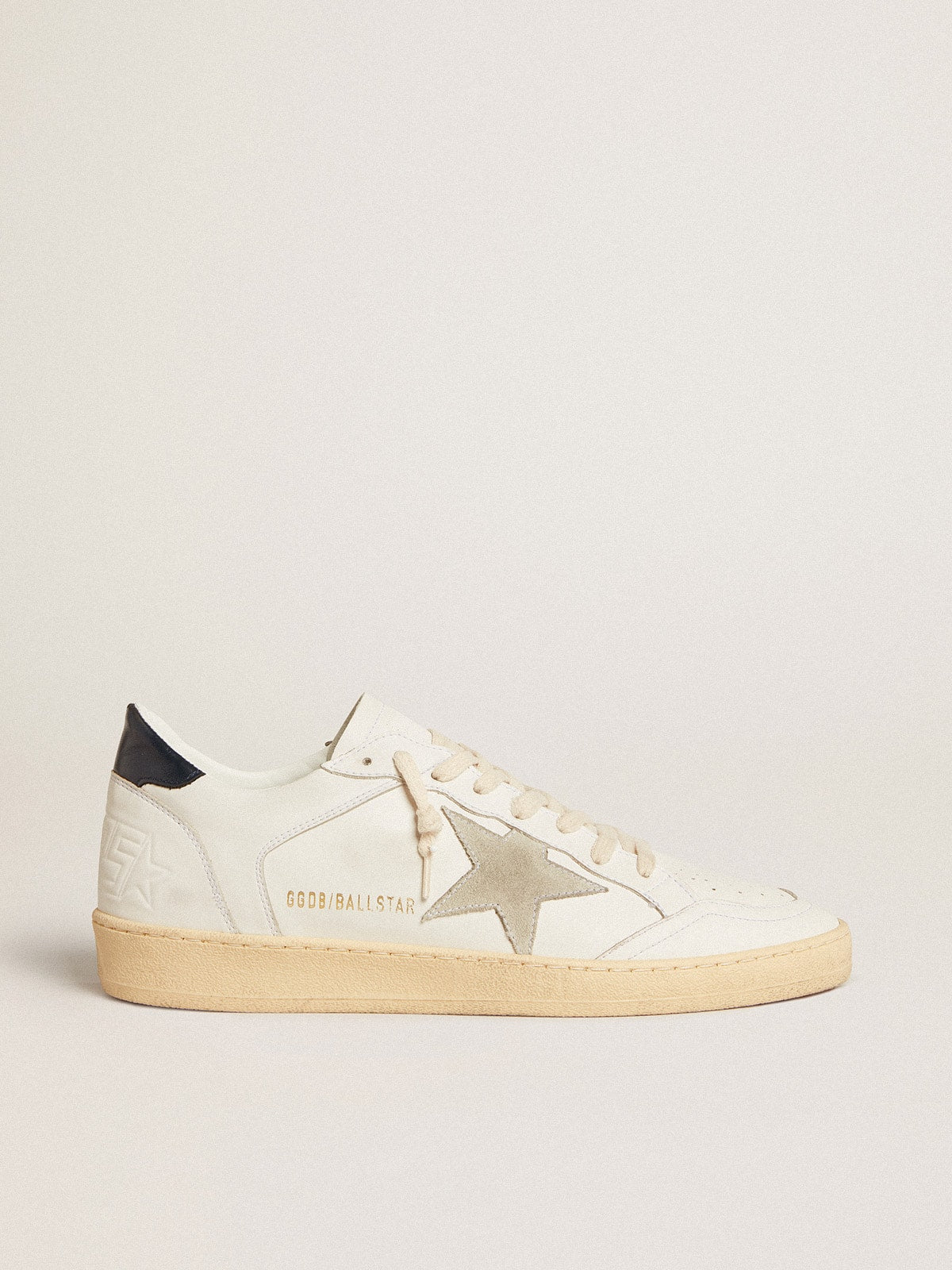 Golden Goose Ball Star With Ice-Gray Suede Star And Blue Leather Heel Tab - Sneaker Türkiye