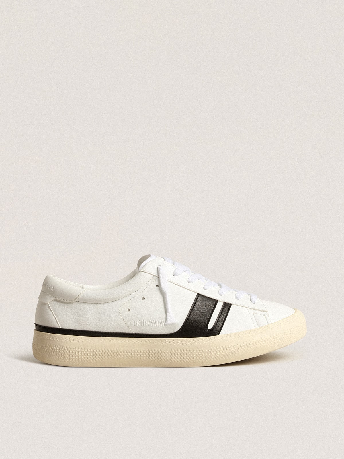Golden Goose Yatay Model 1B Sustainable Sneakers With White Bio-Based Upper And Black Y - Sneaker Türkiye