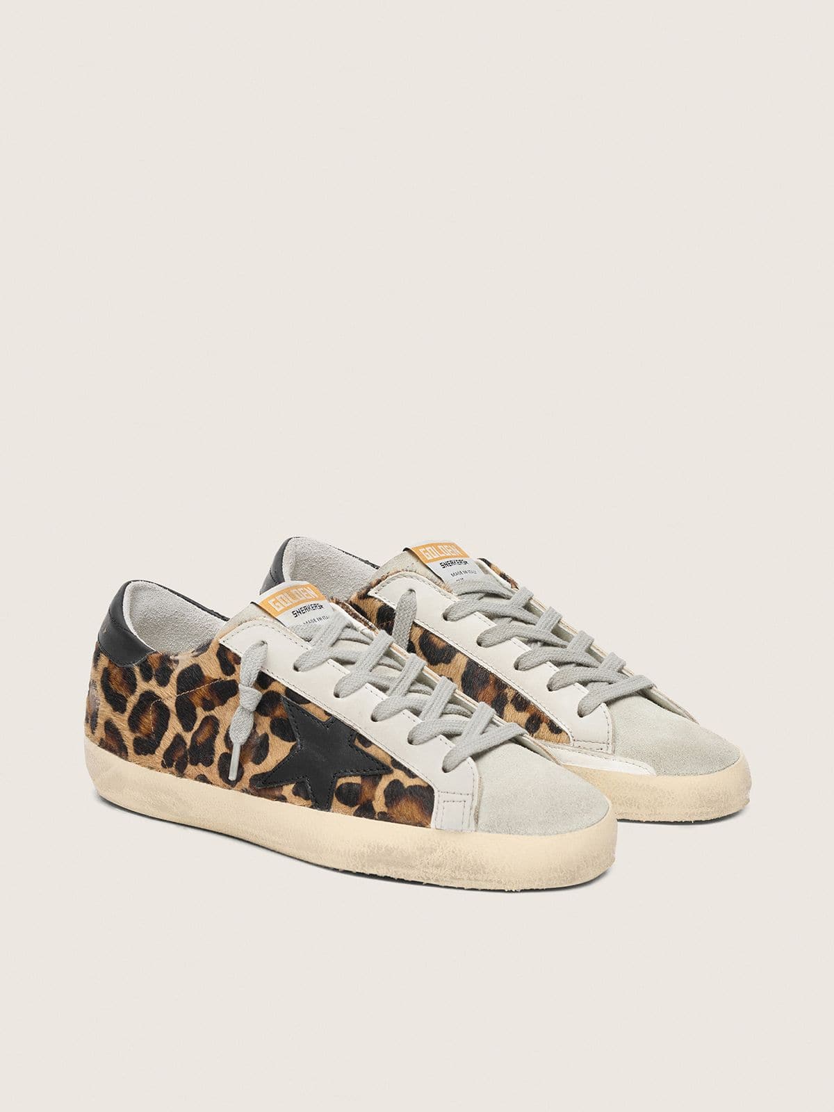 Golden Goose Women’s Super-Star In Leopard Print Leather - Sneaker Türkiye