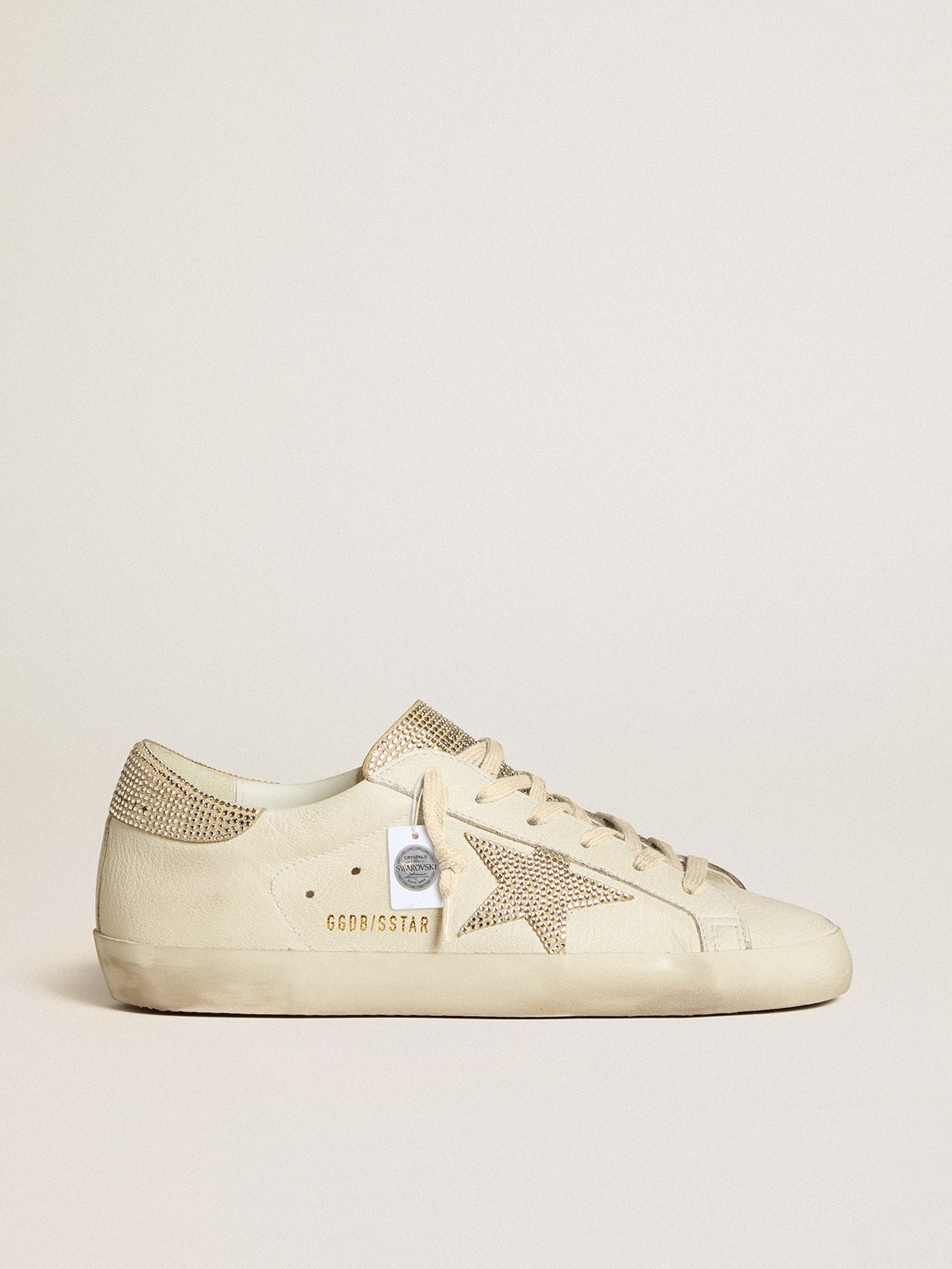 Golden Goose Women’s Super-Star In Nappa Leather With Swarovski Crystal Star And Heel Tab - Sneaker Türkiye