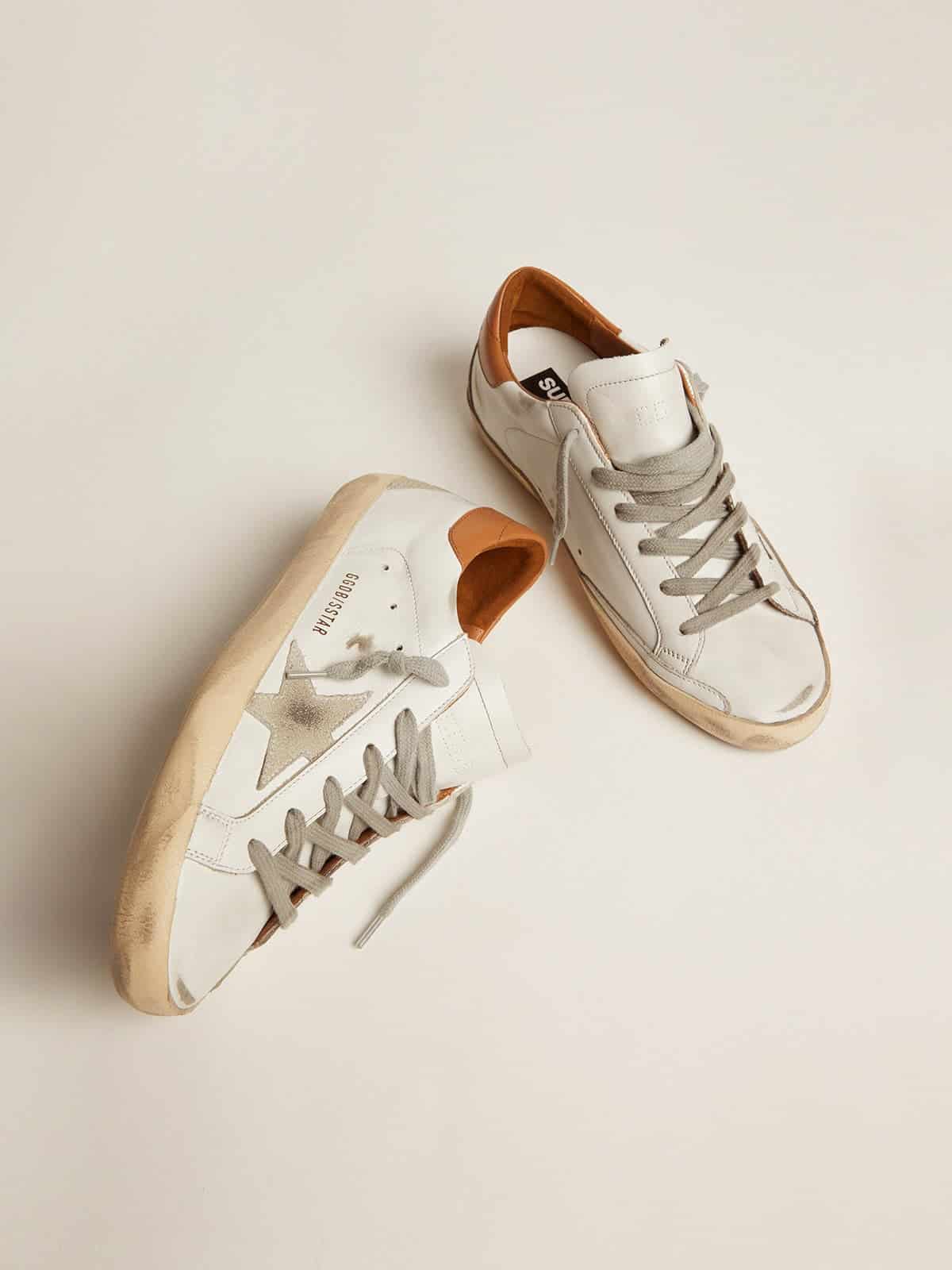 Golden Goose Women’s Super-Star Sneakers With Suede Star And Brown Heel Tab - Sneaker Türkiye