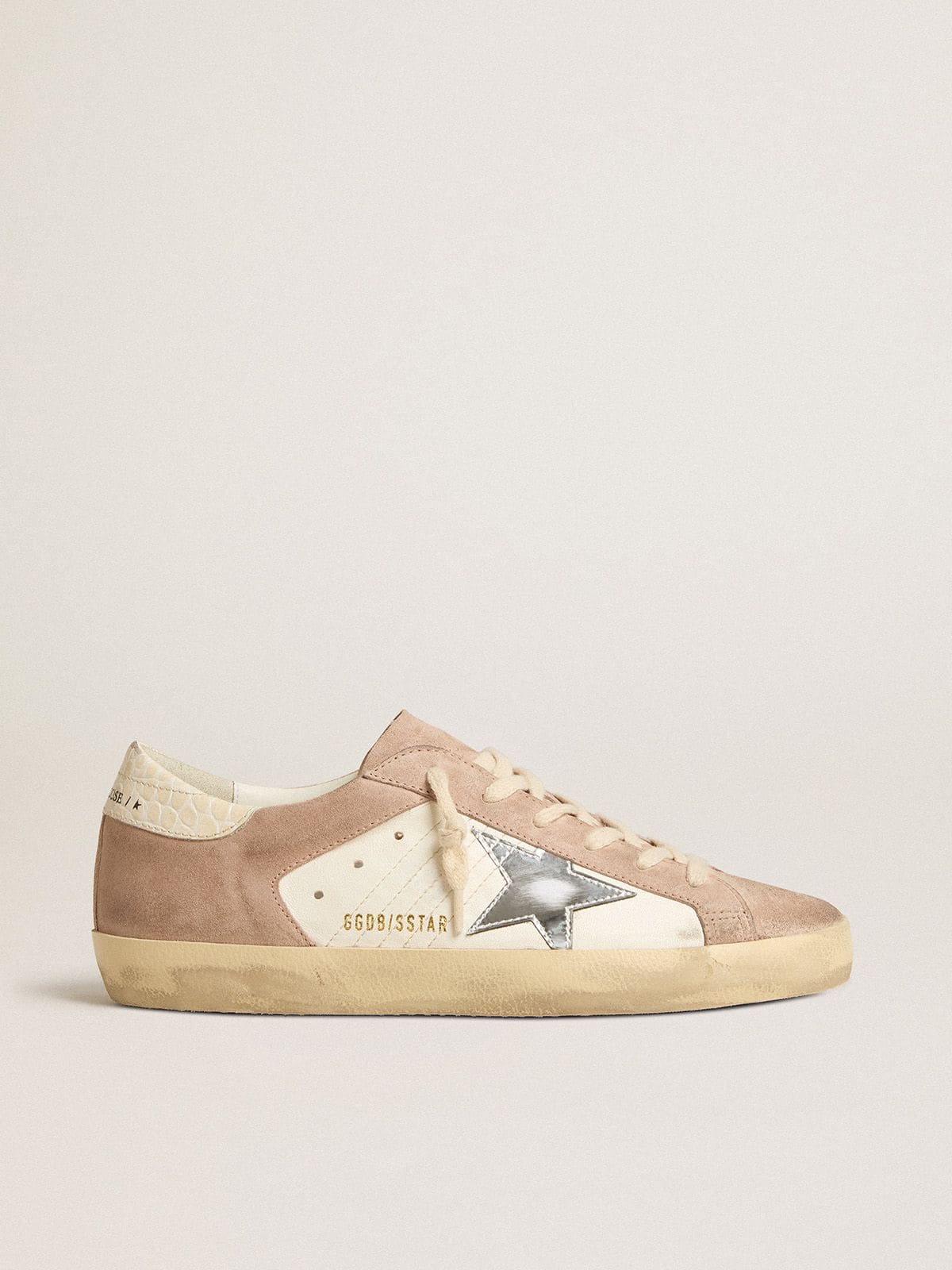 Golden Goose Women’s Super-Star Sneakers In Pink Suede With Silver Metallic Leather Star - Sneaker Türkiye