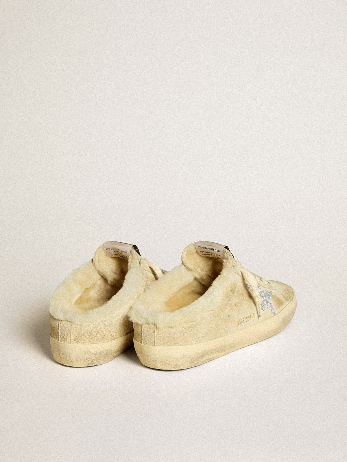 Golden Goose Super-Star Sabots With Swarovski Crystal Star And Shearling Lining - Sneaker Türkiye