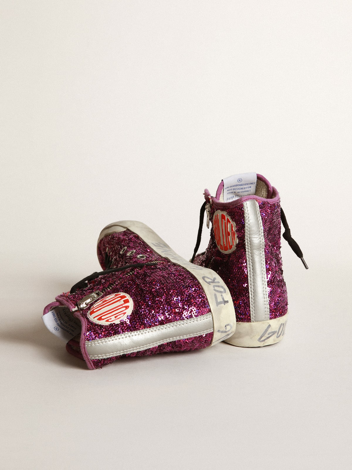 Golden Goose Francy Sneakers With Sequins And Handwritten Lettering On The Outsole - Sneaker Türkiye