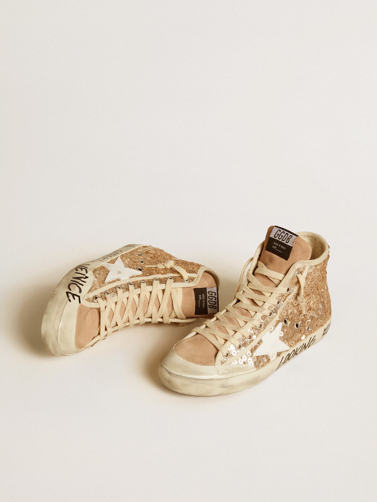 Golden Goose Francy Penstar In Sequins With Leather Star And Suede Inserts - Sneaker Türkiye