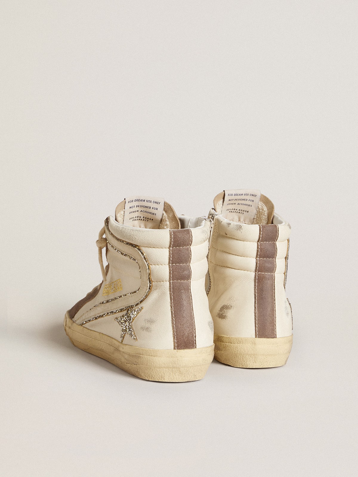 Golden Goose Slide In Nappa With Glitter Star And Patent Leather Flash - Sneaker Türkiye