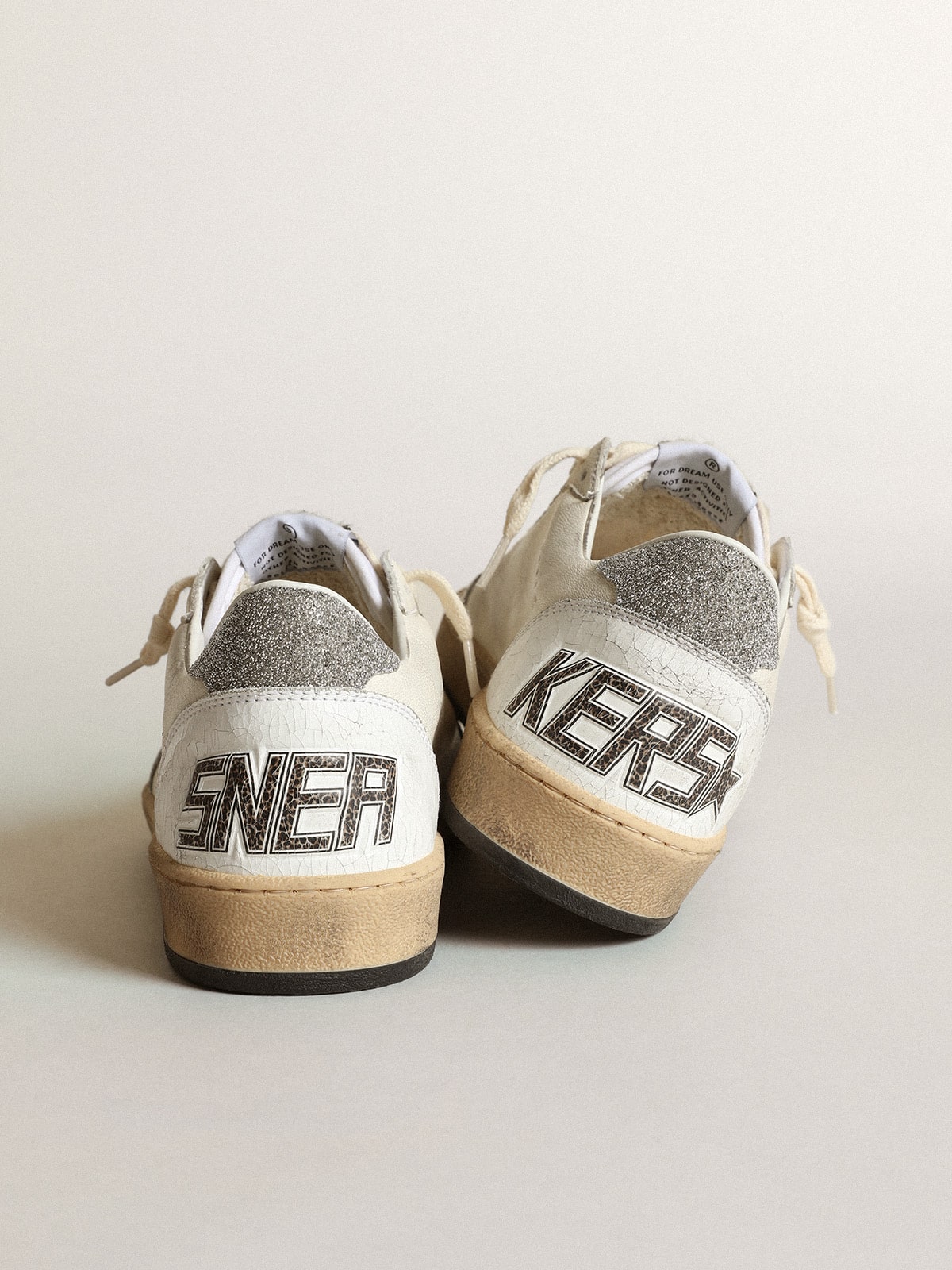Golden Goose White Ball Star With A Swarovski Crystal Star And Heel Tab - Sneaker Türkiye