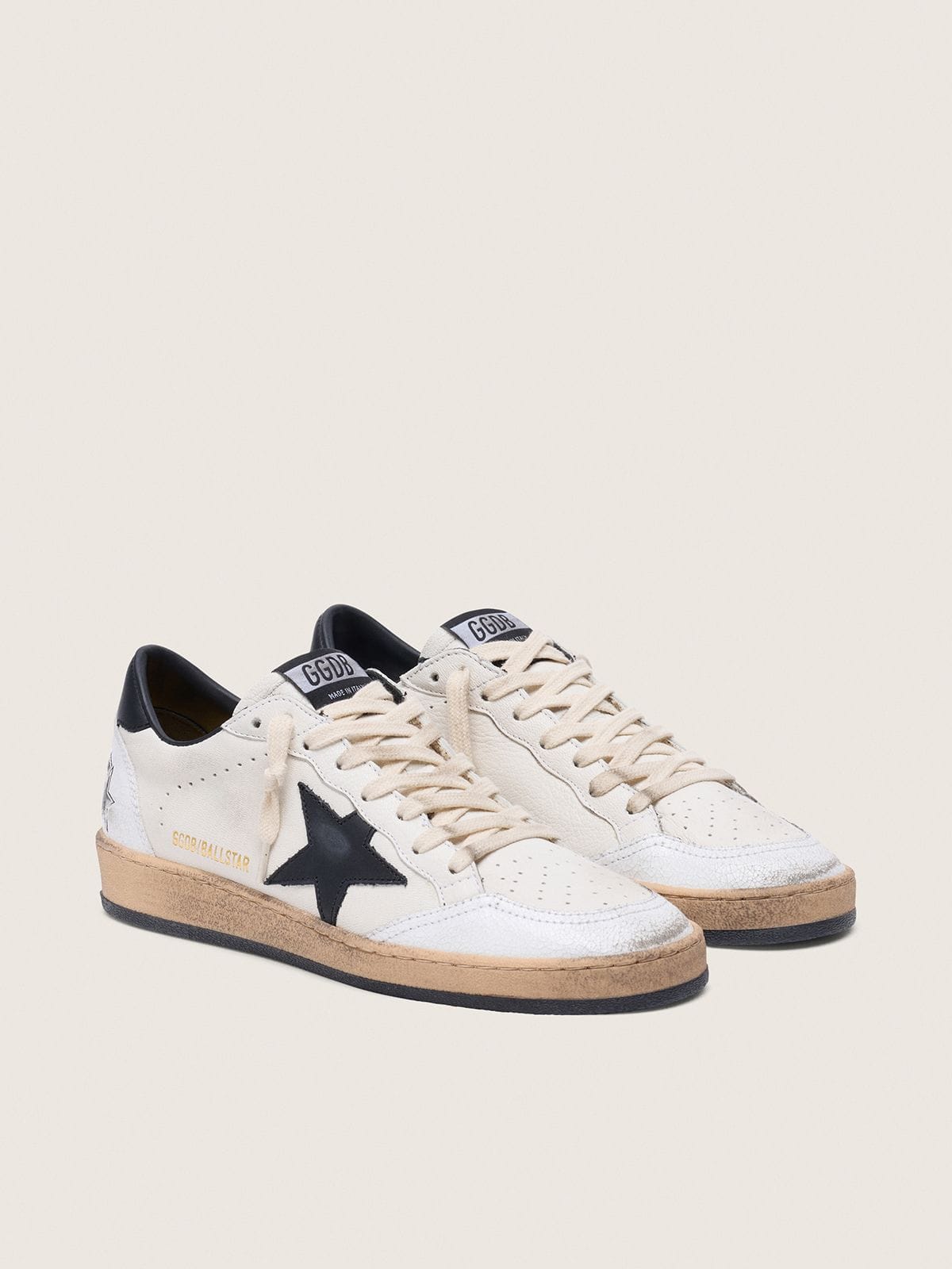 Golden Goose Women’s Ball Star In Nappa With Black Star And Black Heel Tab - Sneaker Türkiye