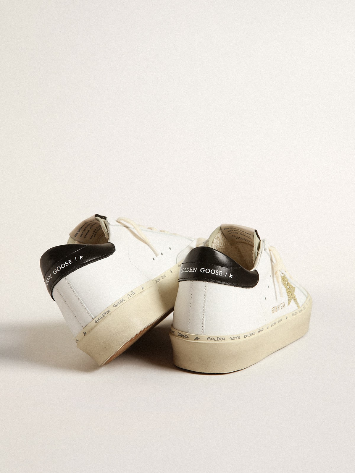 Golden Goose Hi Star With Swarovski Crystal Star And Black Heel Tab - Sneaker Türkiye