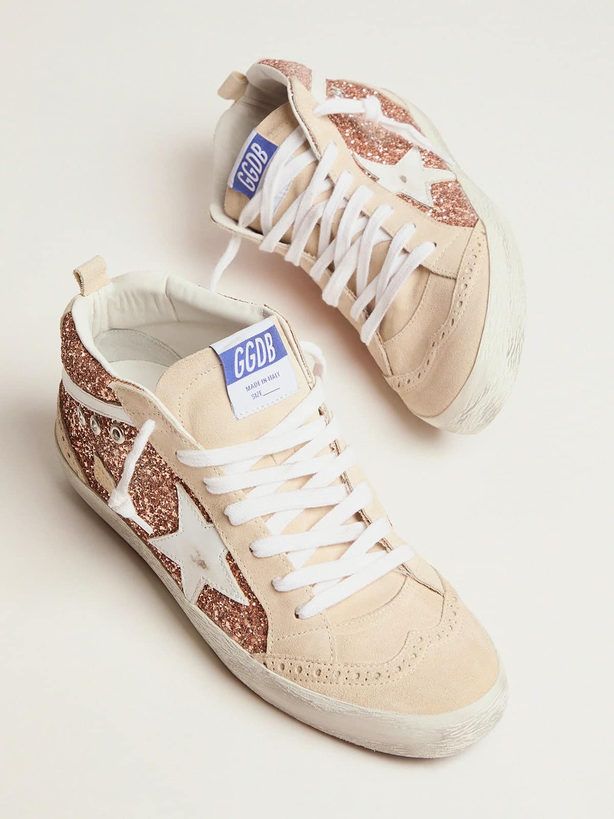 Golden Goose Women’s Mid Star With Pink Glitter - Sneaker Türkiye