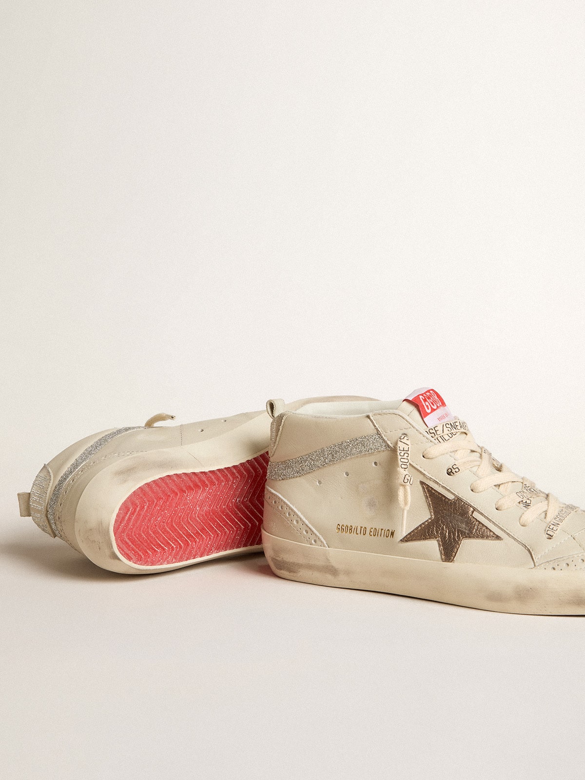 Golden Goose Women’s Mid Star LTD With Bronze Leather Star And Swarovski Crystal Flash - Sneaker Türkiye