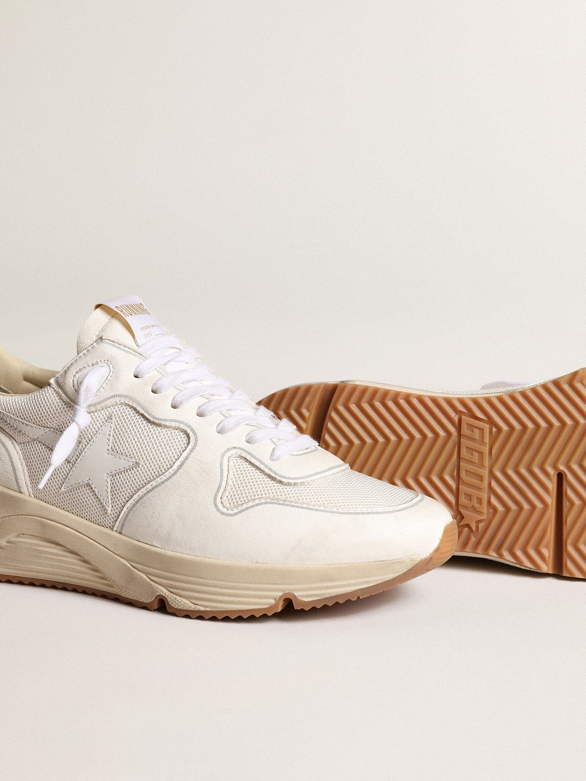 Golden Goose Women’s Running Sole In Mesh And White Nappa - Sneaker Türkiye