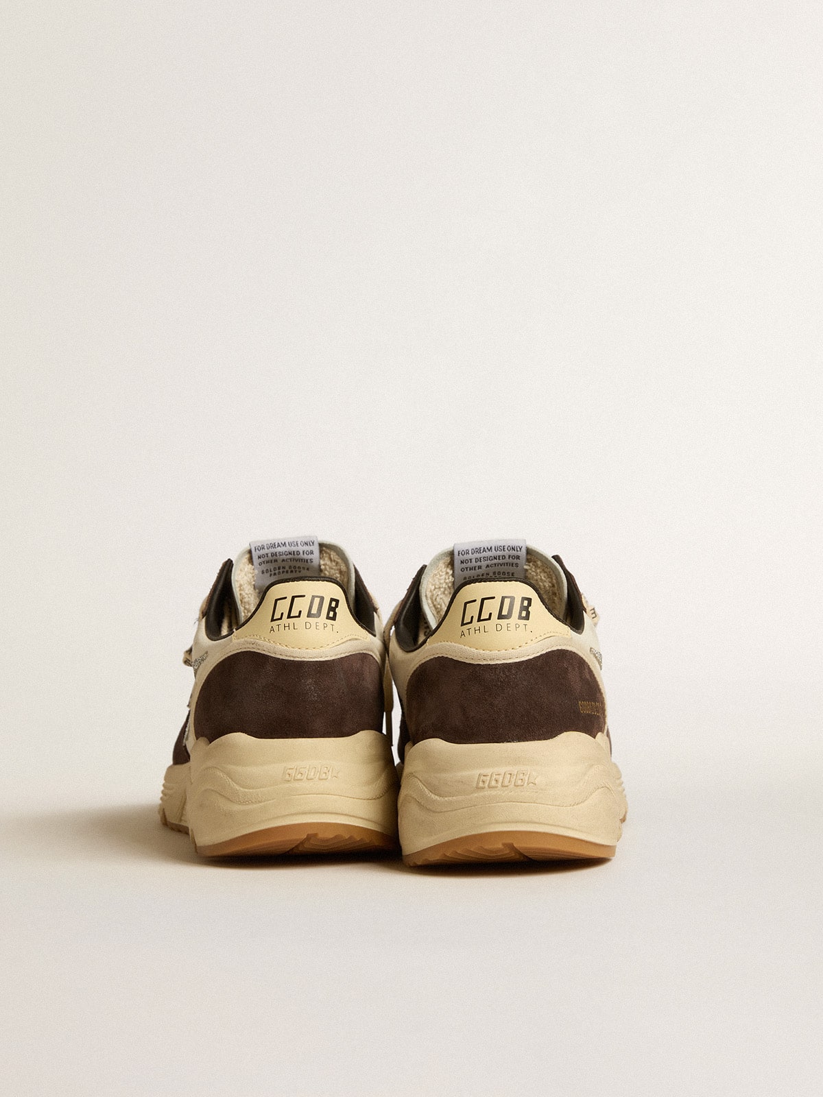 Golden Goose Women’s Running Sole In Nappa And Brown Suede With A Swarovski Crystal Star - Sneaker Türkiye