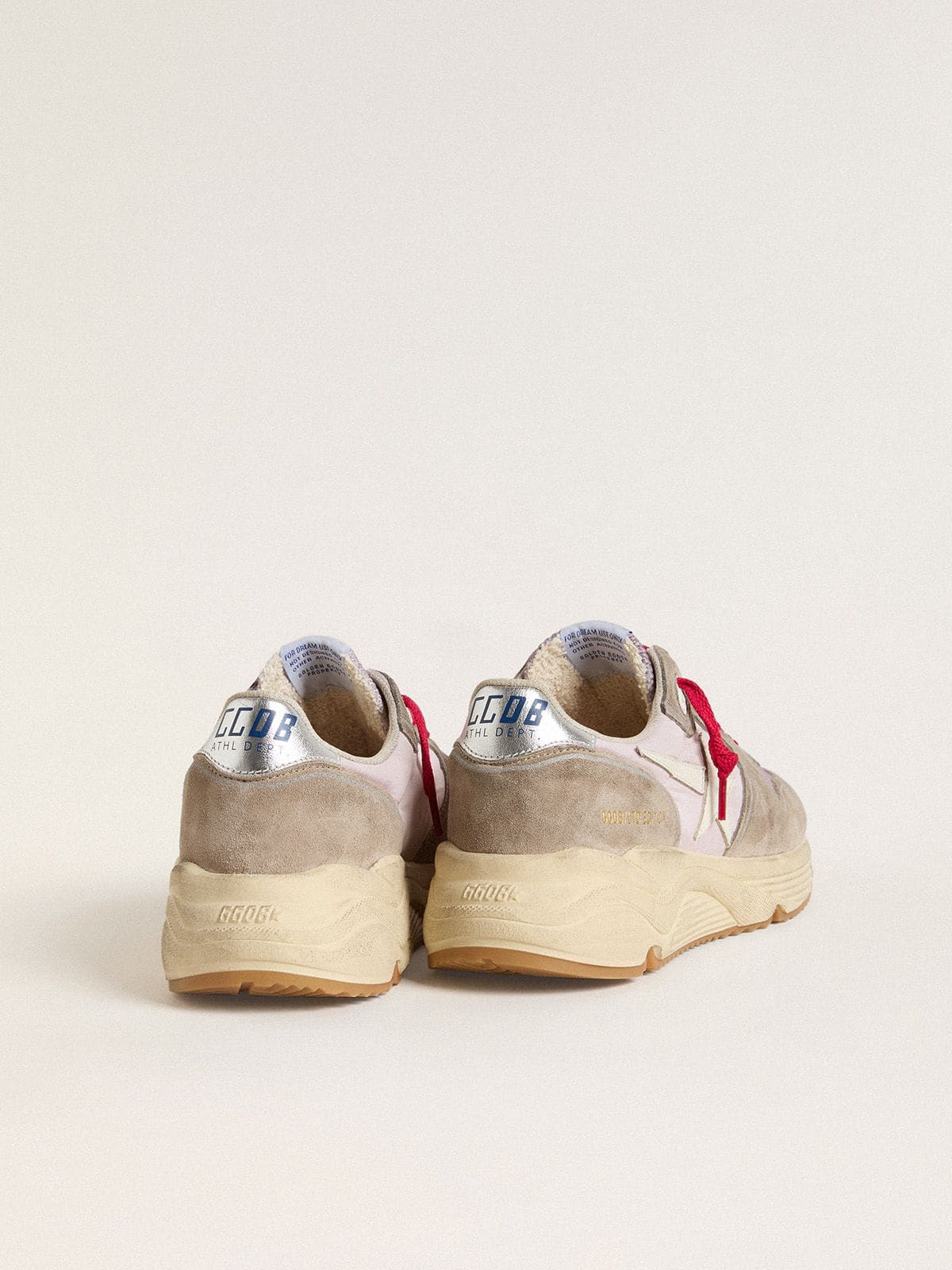 Golden Goose Running Sole LTD In Pink Nylon With White Leather Star - Sneaker Türkiye