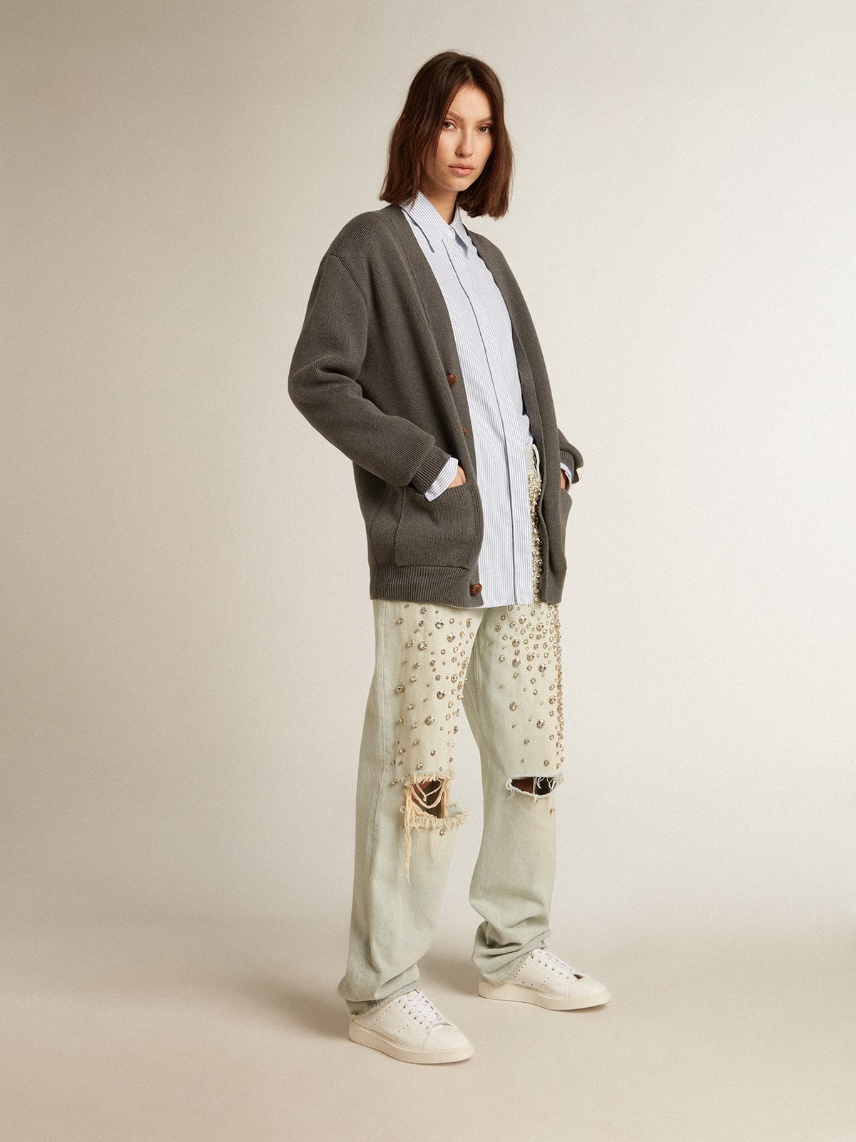 Golden Goose Women’s Bio-Based Starter With White Star And Heel Tab - Sneaker Türkiye