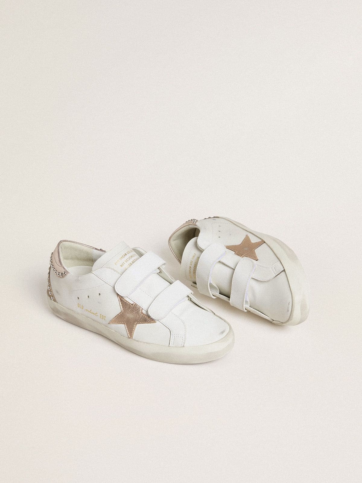 Golden Goose Women’s Old School LTD With Rose Gold Metallic Leather Star And Heel Tab - Sneaker Türkiye