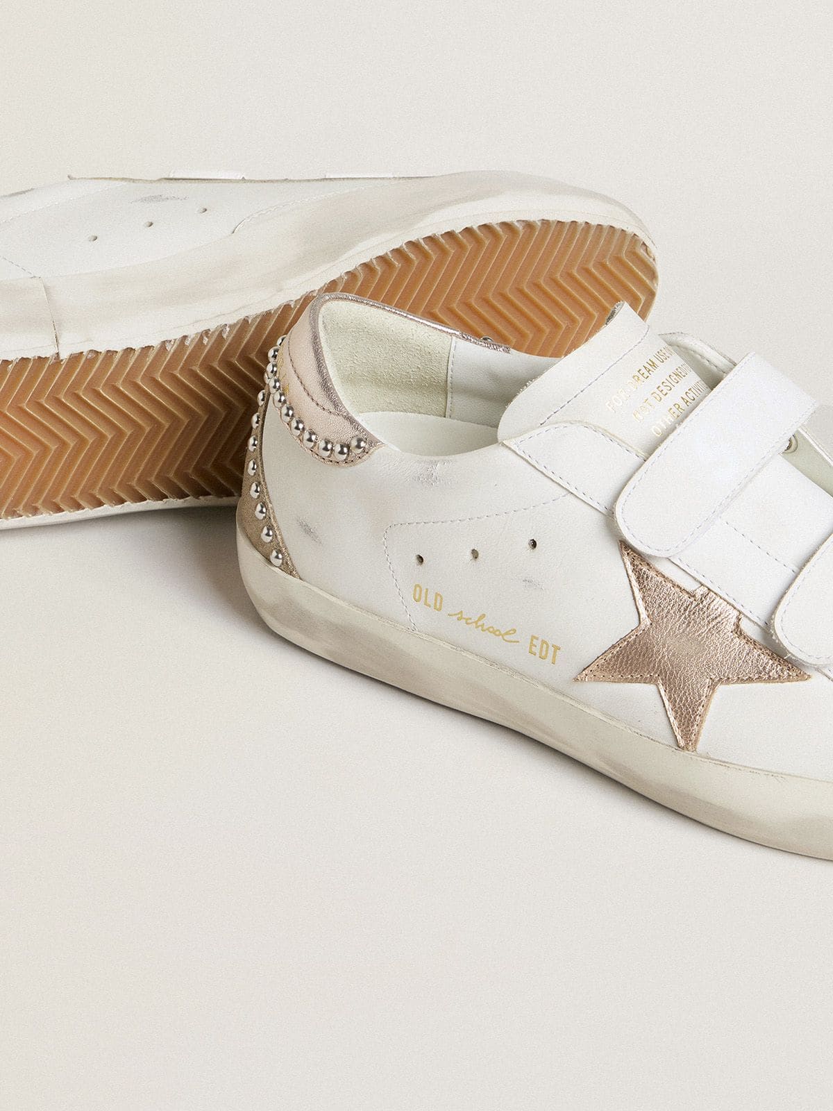 Golden Goose Women’s Old School LTD With Rose Gold Metallic Leather Star And Heel Tab - Sneaker Türkiye