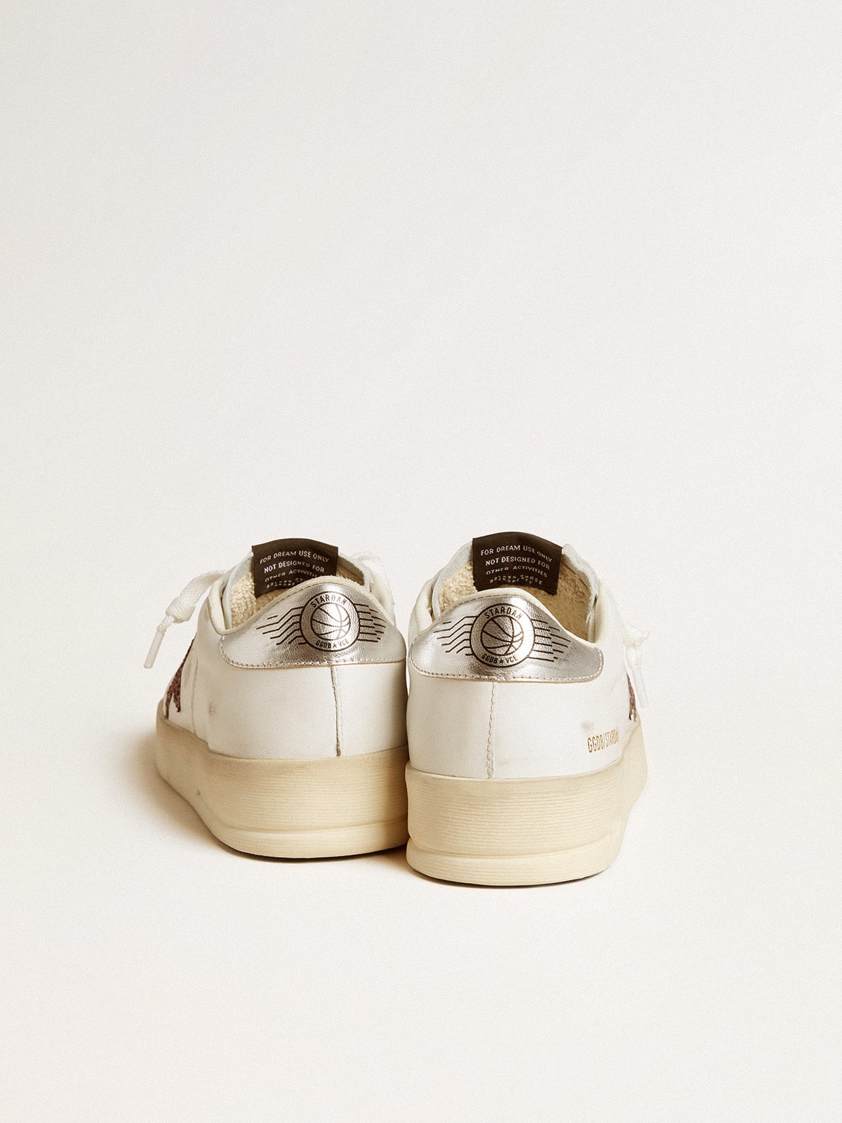 Golden Goose Women’s Stardan In Nappa With Glitter Star And Metallic Leather Heel Tab - Sneaker Türkiye