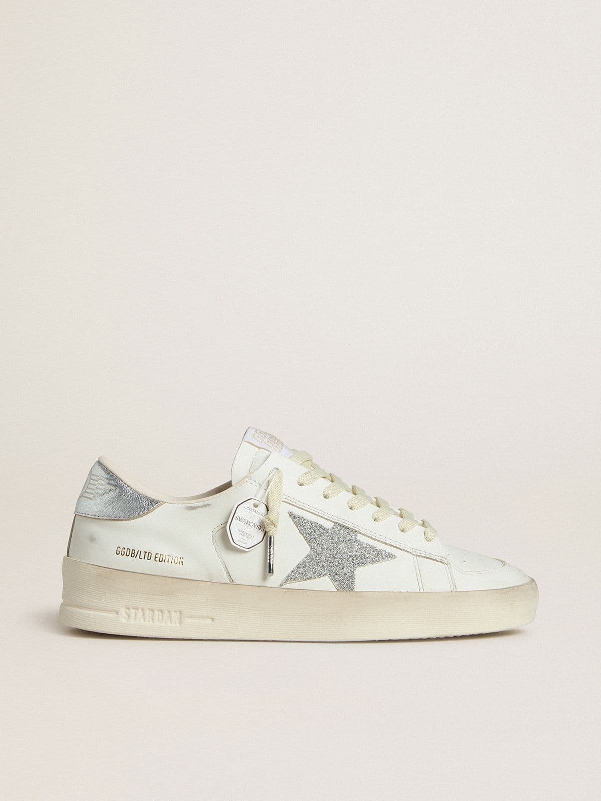 Golden Goose Women’s Stardan LTD With Swarovski Crystal Star And Metallic Leather Heel Tab - Sneaker Türkiye
