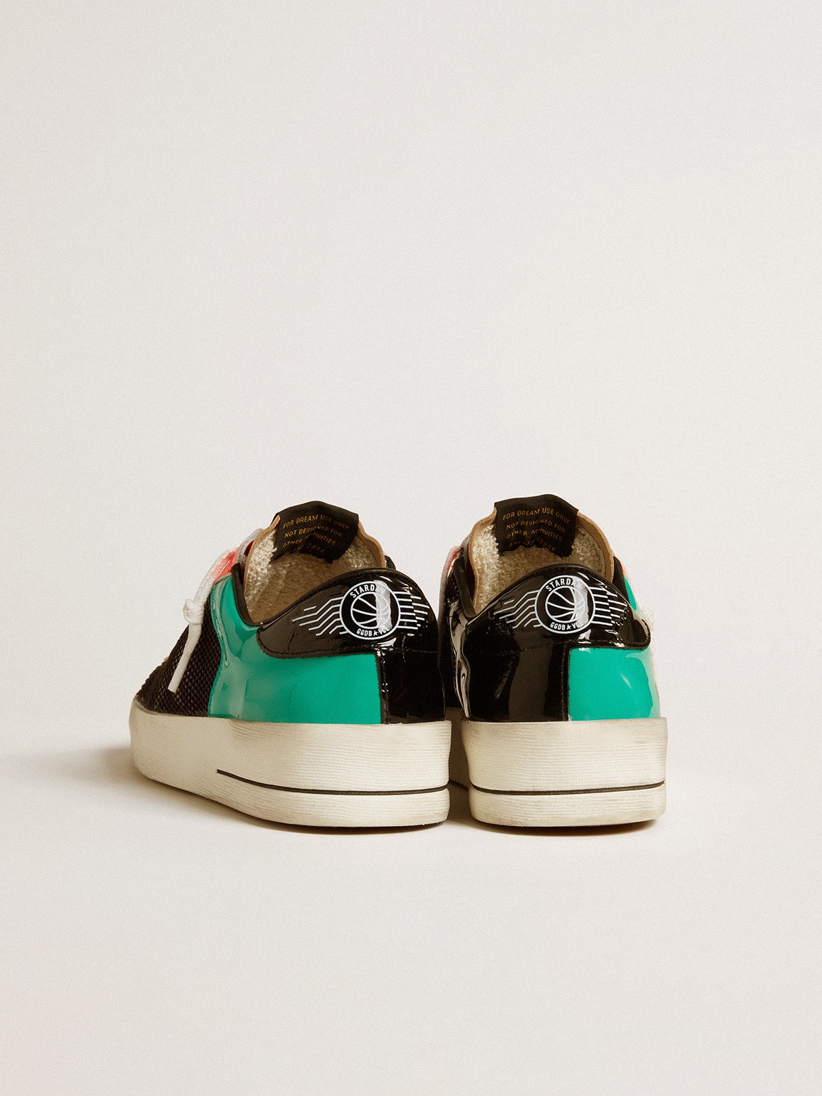 Golden Goose Women’s Stardan Lab In Patent Leather And Mesh With Rubber Star - Sneaker Türkiye