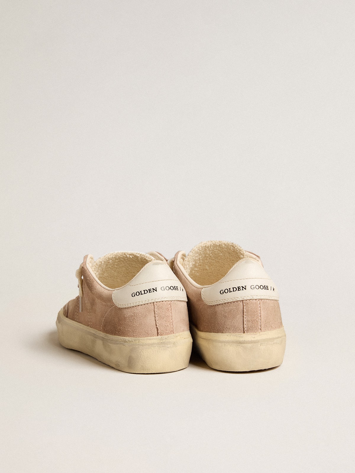 Golden Goose Women’s Soul Star In Pink Suede With Milk-White Leather Heel Tab - Sneaker Türkiye