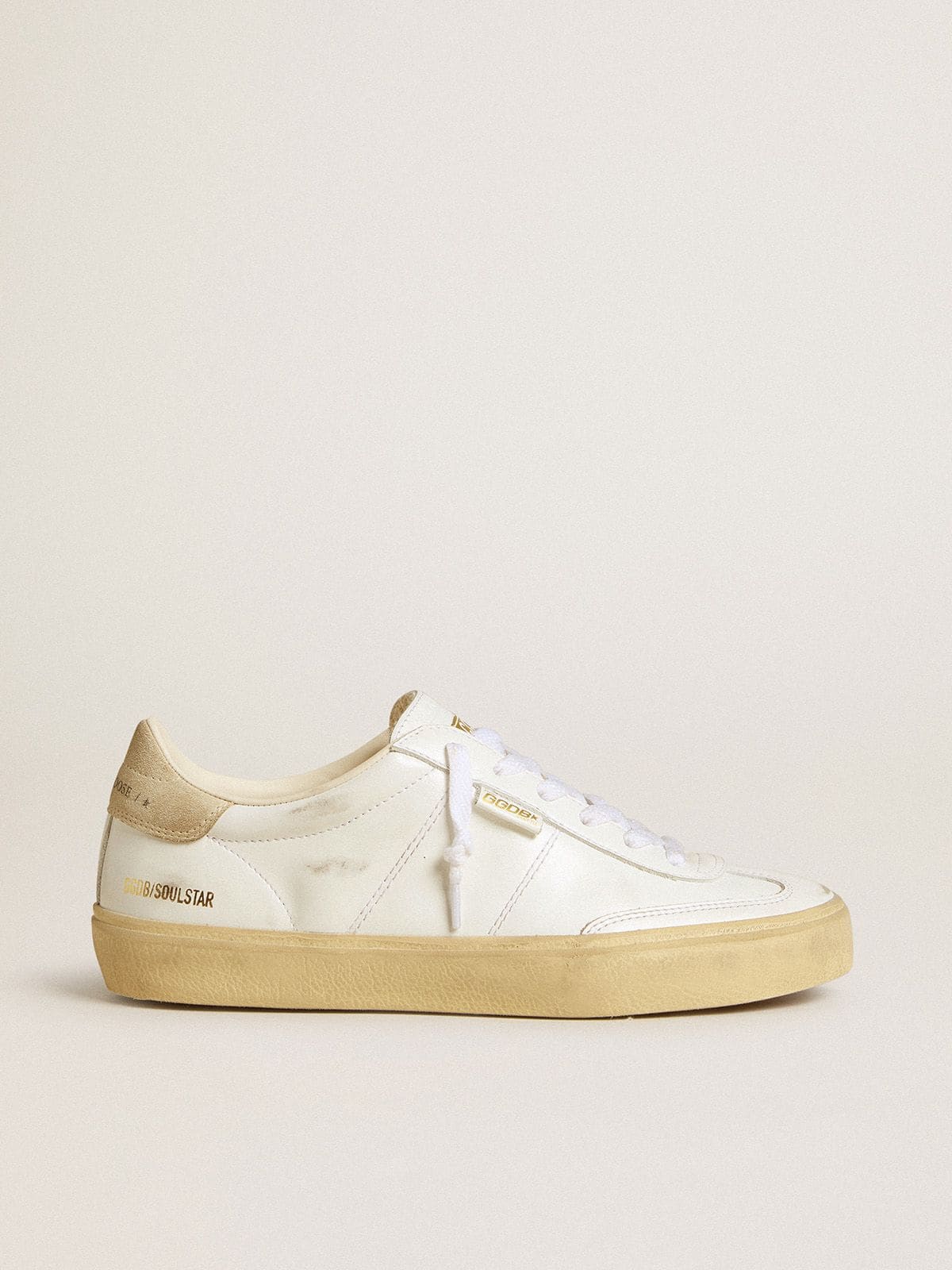Golden Goose Women’s Soul Star In White Leather With Beige Suede Heel Tab - Sneaker Türkiye