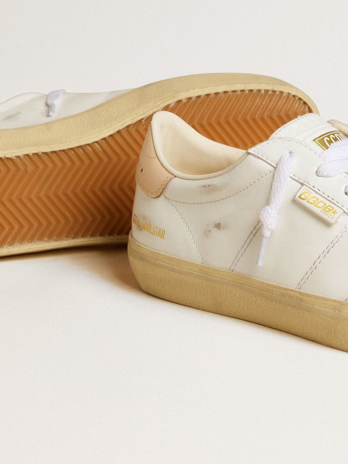 Golden Goose Women’s Soul Star In White Leather With Pink Leather Heel Tab - Sneaker Türkiye