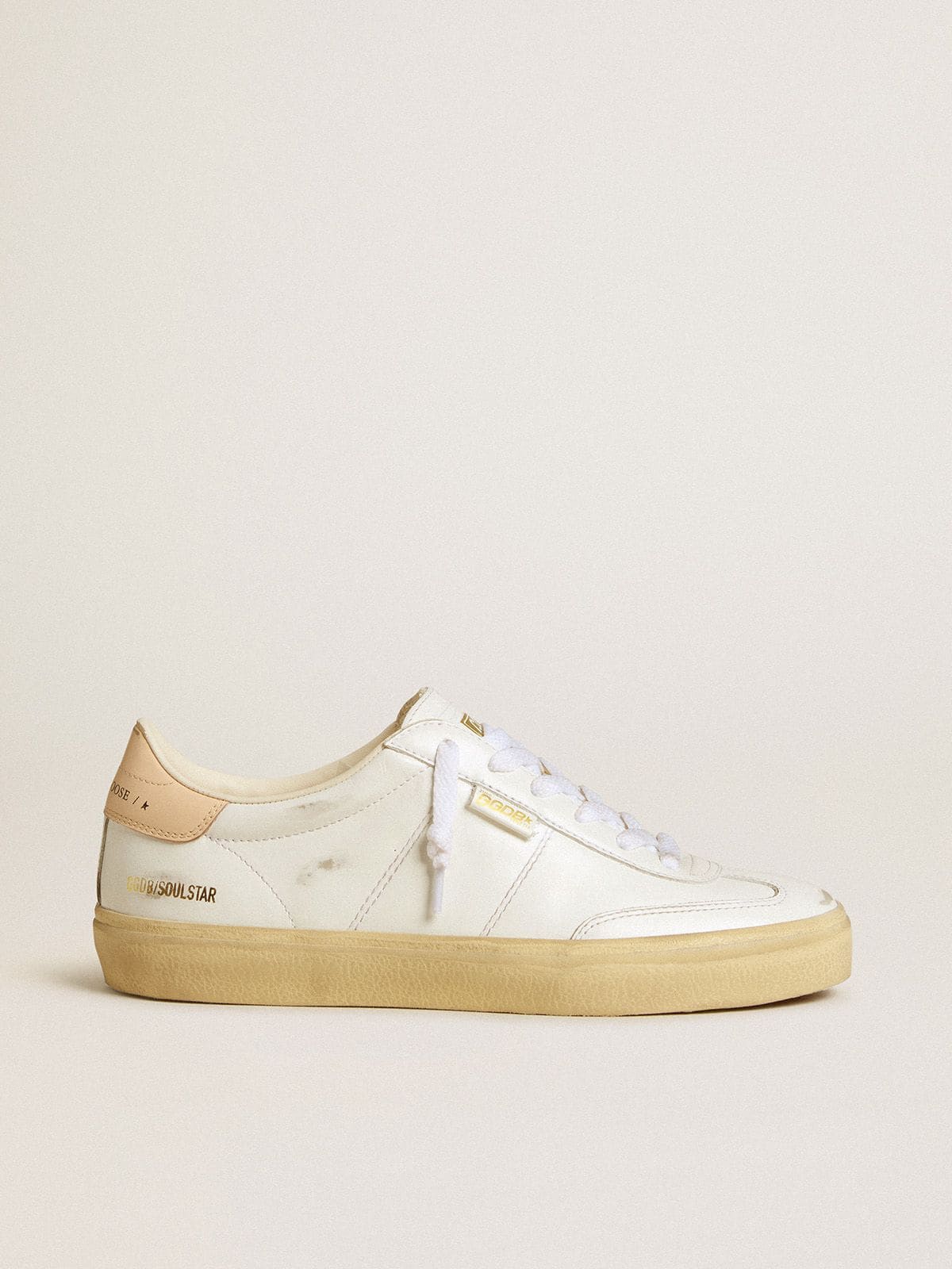 Golden Goose Women’s Soul Star In White Leather With Pink Leather Heel Tab - Sneaker Türkiye