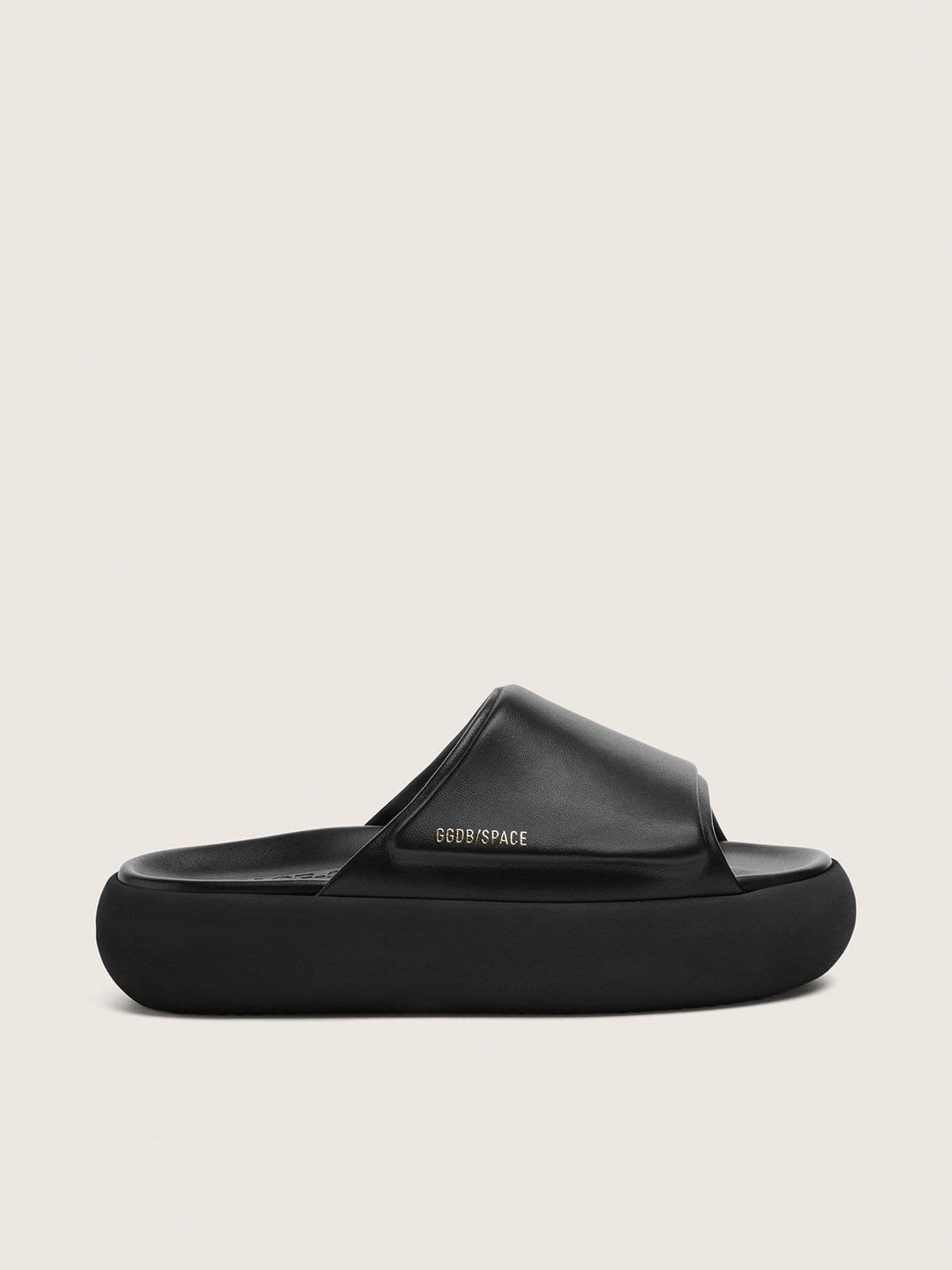 Golden Goose Women’s Space-Star Slip-Ons In Black Leather - Sneaker Türkiye