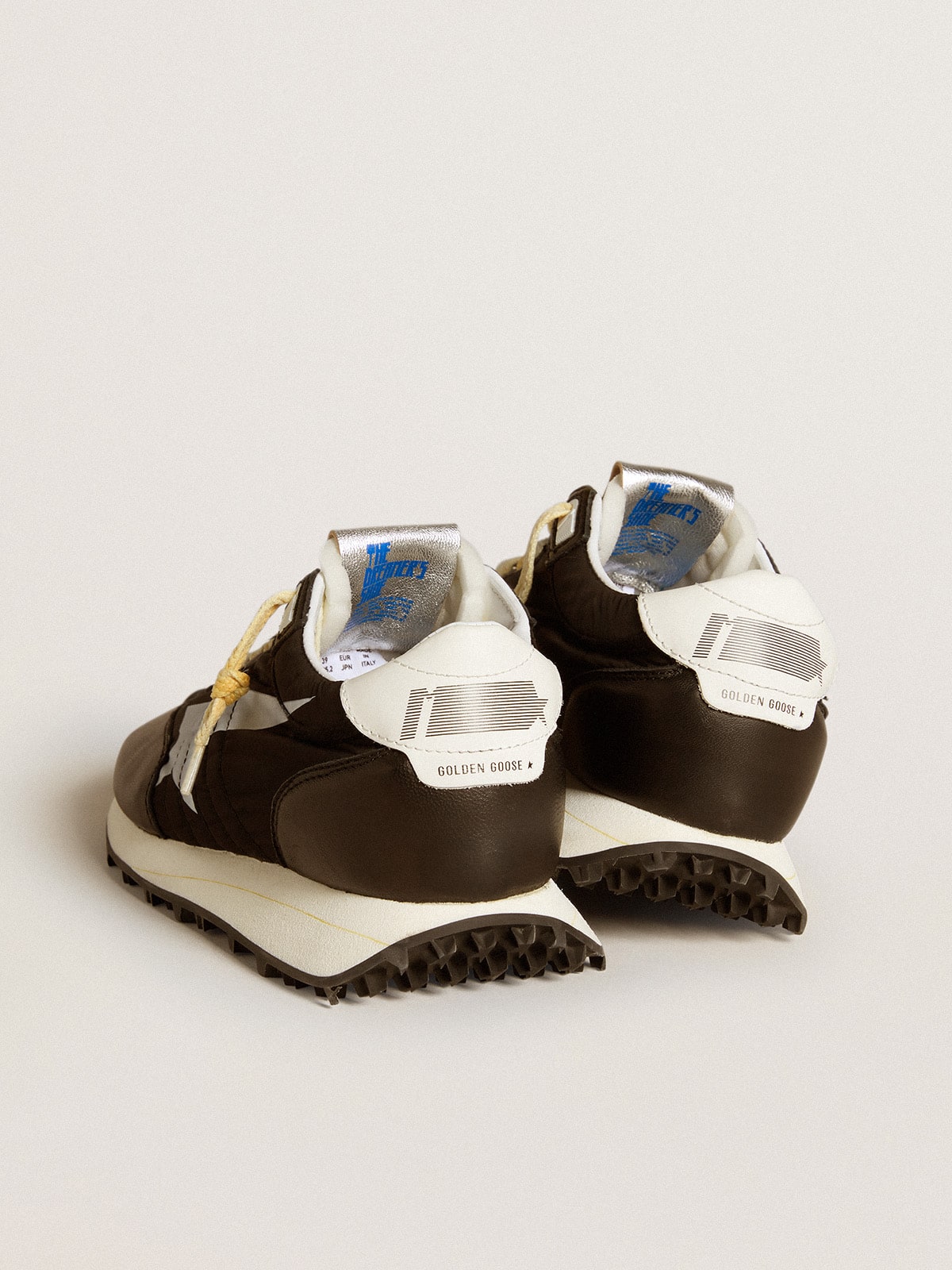 Golden Goose Women’s Marathon With Black Nylon Upper And White Star - Sneaker Türkiye