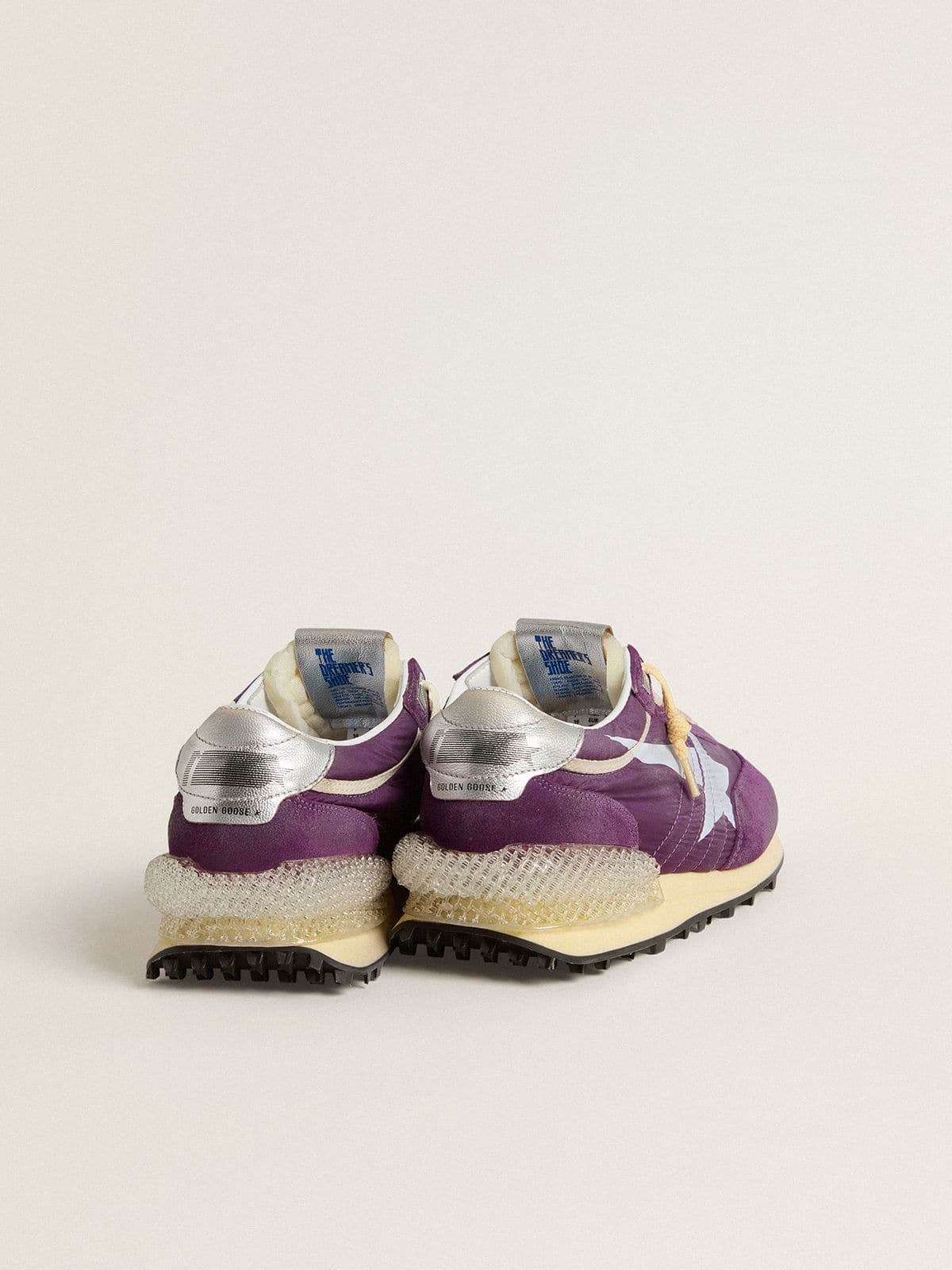 Golden Goose Women’s Marathon With Purple Nylon Upper And White Star - Sneaker Türkiye