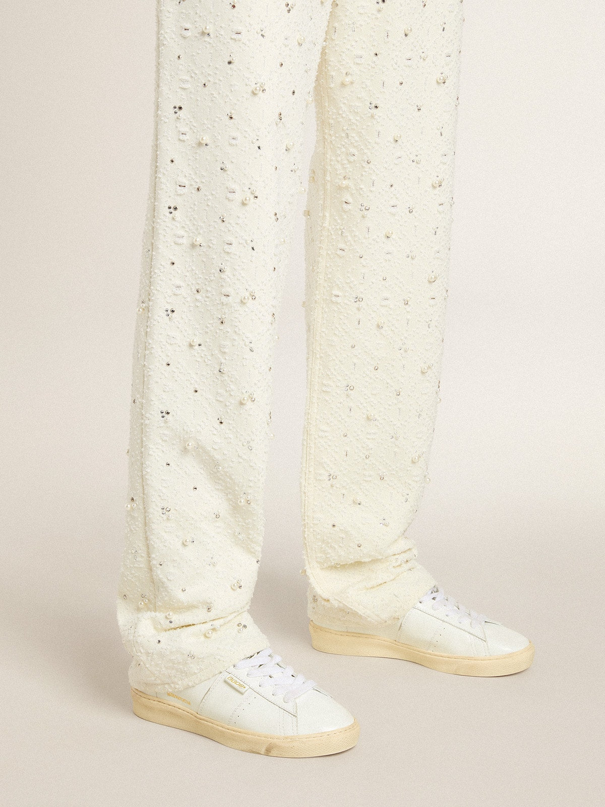 Golden Goose Matchstar In Leather With Peach Pink Heel Tab - Sneaker Türkiye