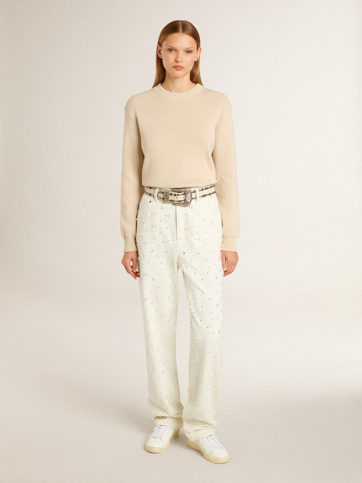 Golden Goose Matchstar In Leather With Peach Pink Heel Tab - Sneaker Türkiye