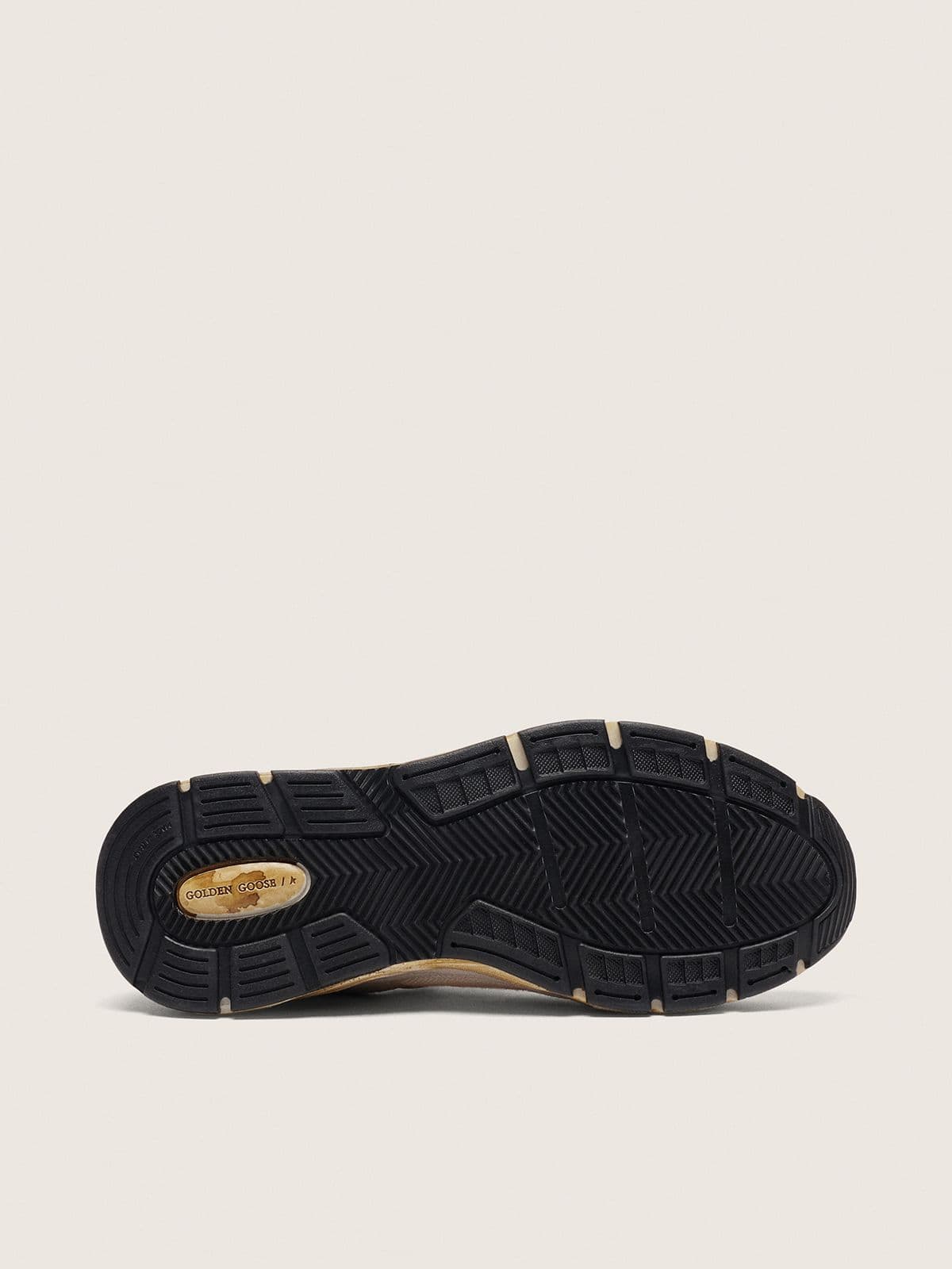 Golden Goose Women’s Dad-Star In Mesh And White Suede With Gold Foiled Star - Sneaker Türkiye