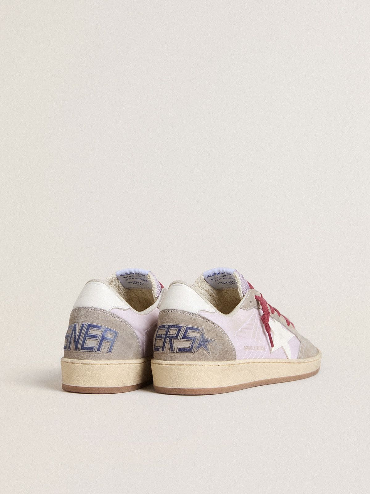 Golden Goose Women’s Ball Star LTD In Lilac Nylon With White Leather Star And Suede Inserts - Sneaker Türkiye