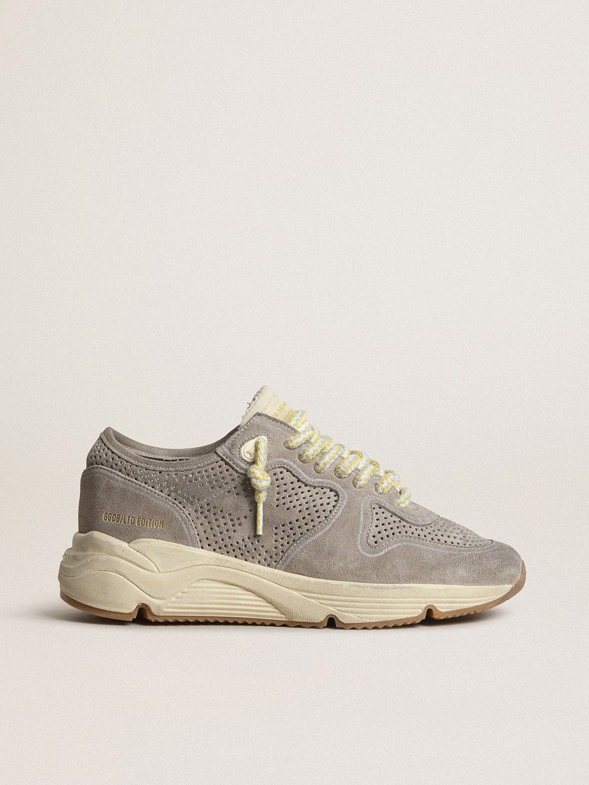 Golden Goose Women’s Running Sole In Gray Suede With Gray Suede Star And Heel Tab - Sneaker Türkiye