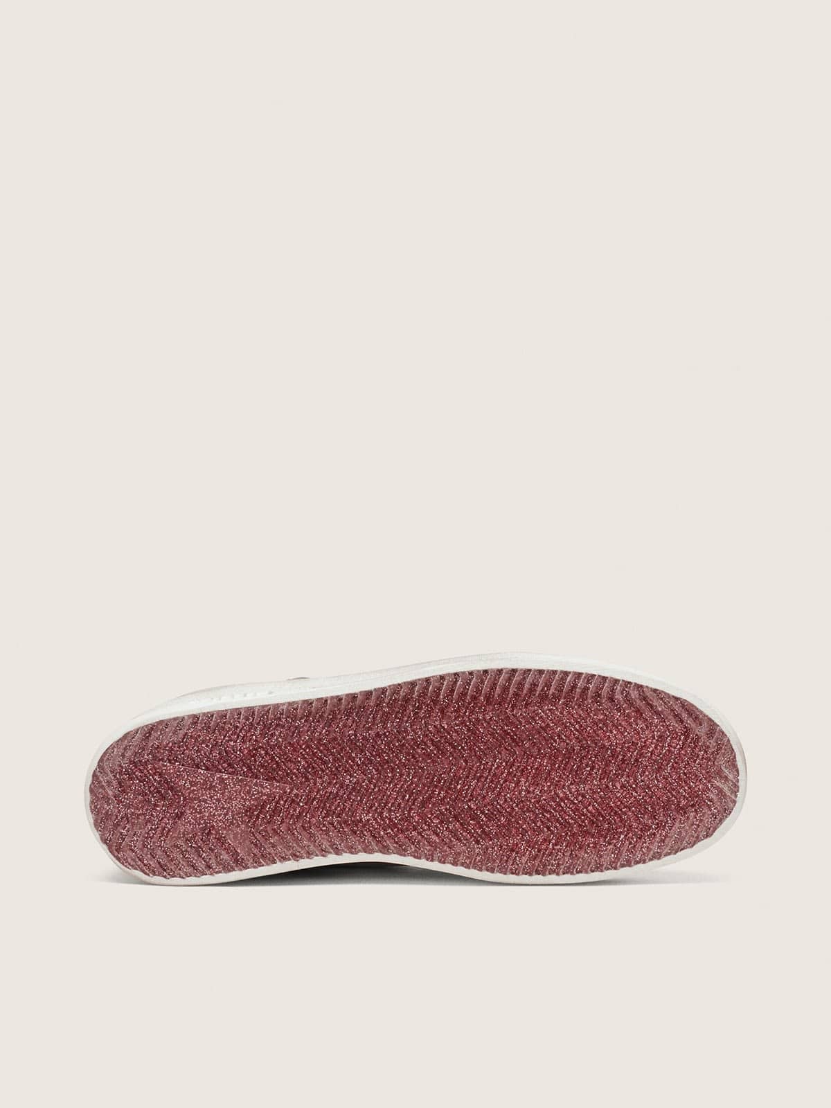 Golden Goose Women’s Stardan Lab In Burgundy And Silver Leather And Glitter - Sneaker Türkiye
