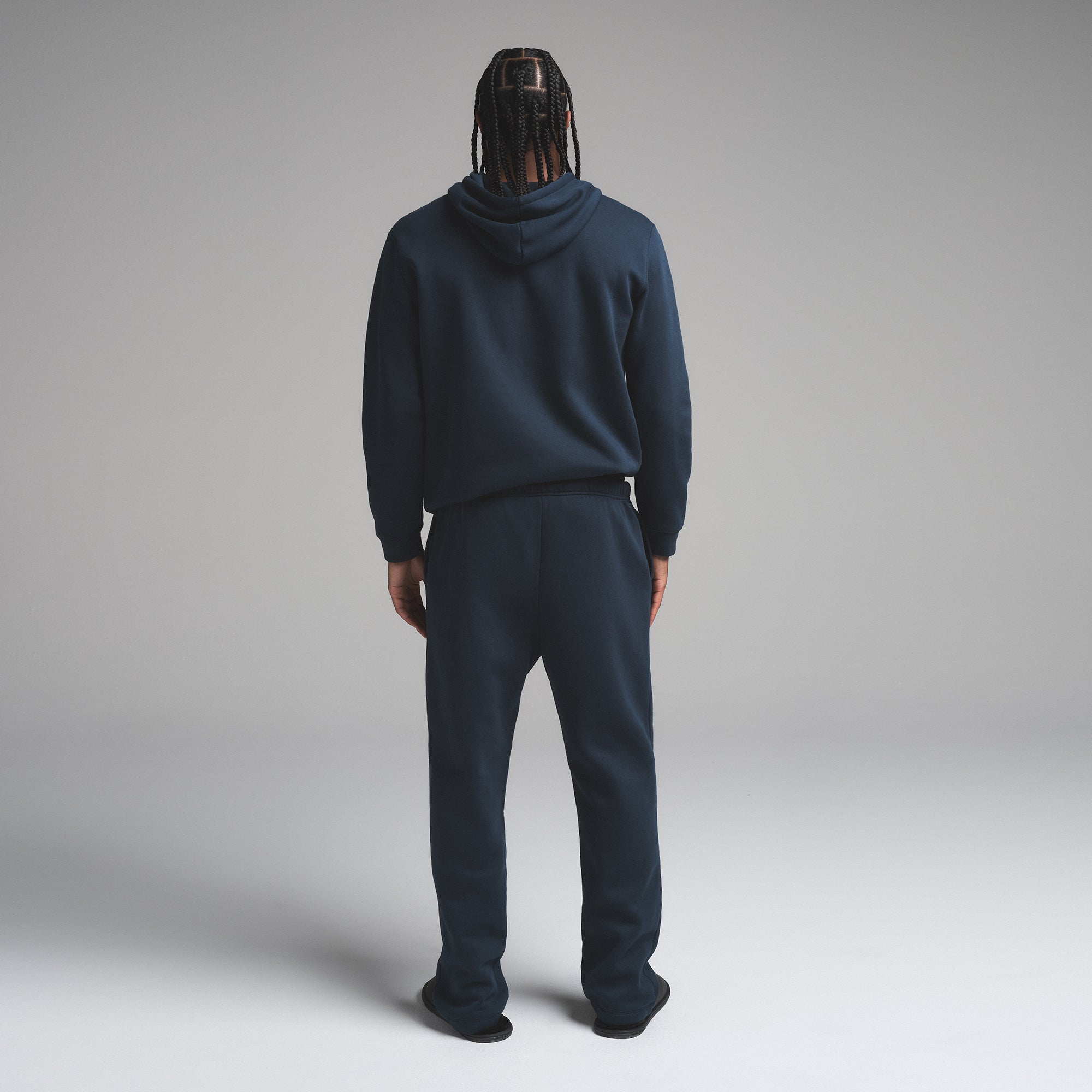 SKIMS FLEECE LOUNGE MENS CLASSIC STRAIGHT LEG PANT | NAVY - Sneaker Türkiye